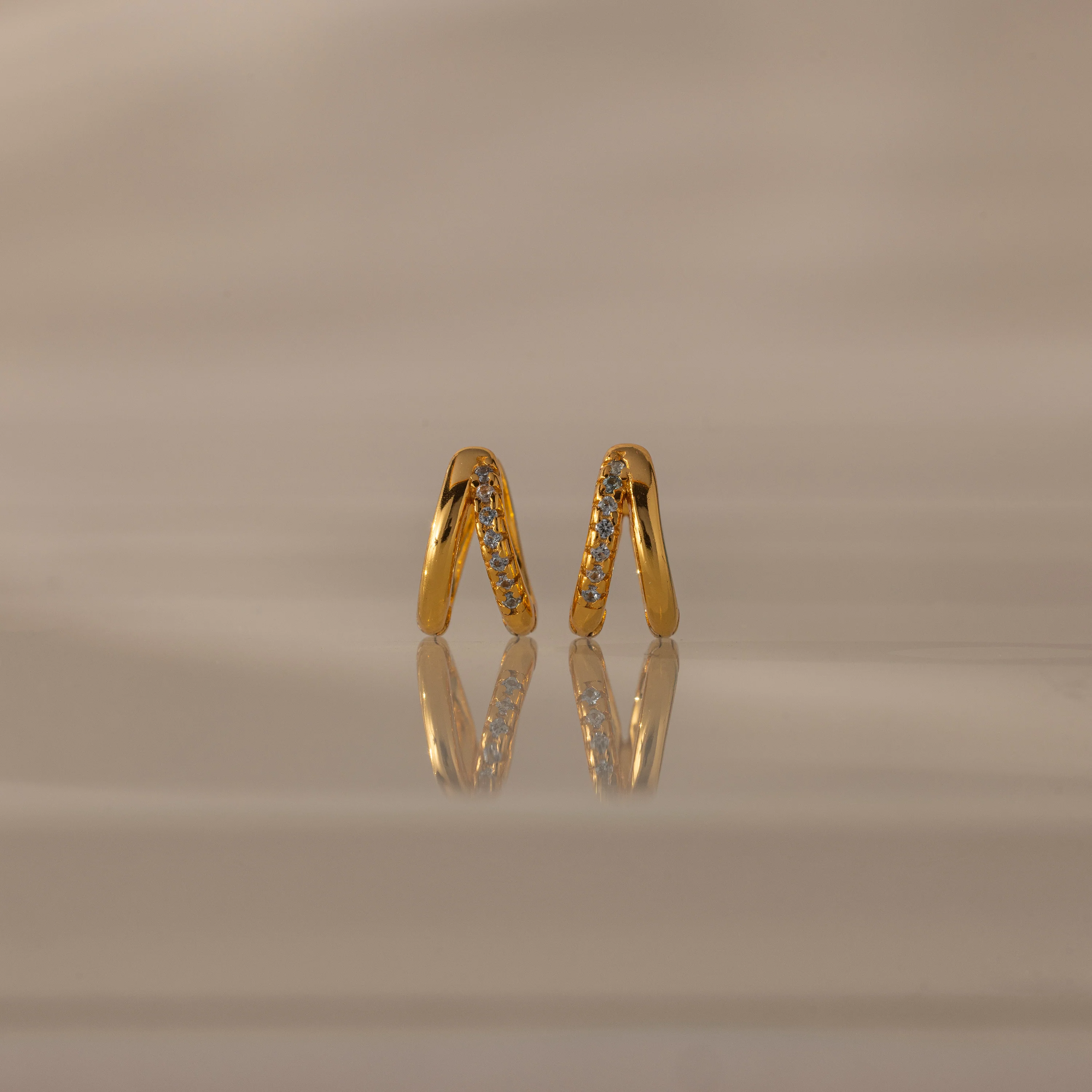Amelia Duo Birthstone Huggies - Image 11