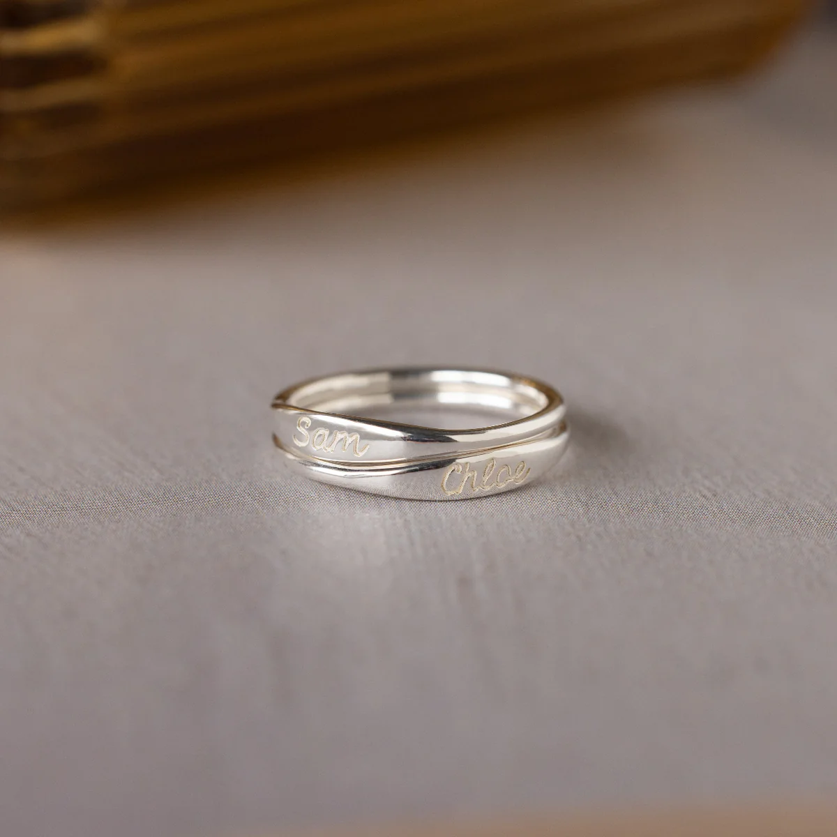 Ann Skinny Name Ring - Image 3