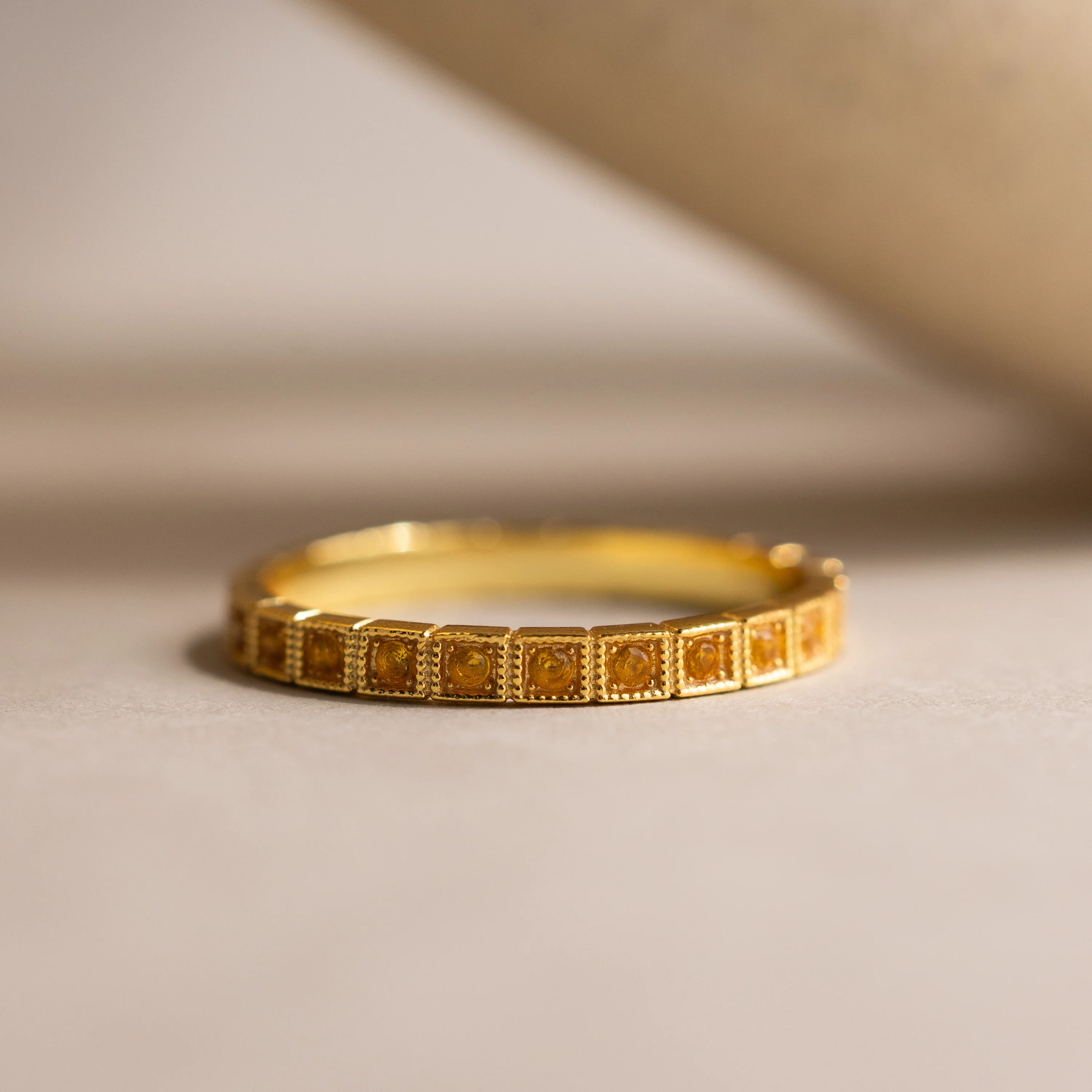 Art Deco Topaz Eternity Ring - Image 7