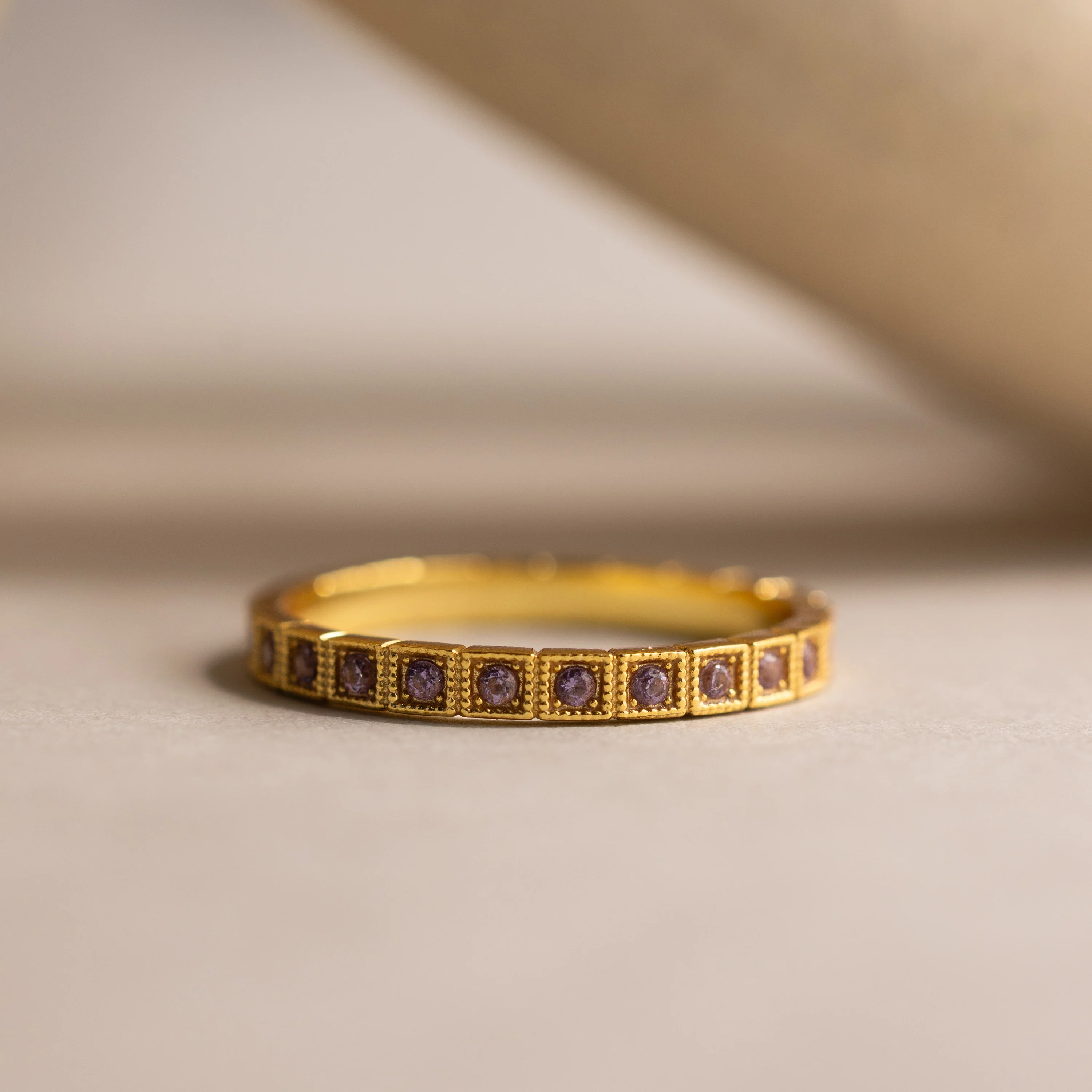 Art Deco Birthstone Eternity Ring - Image 15