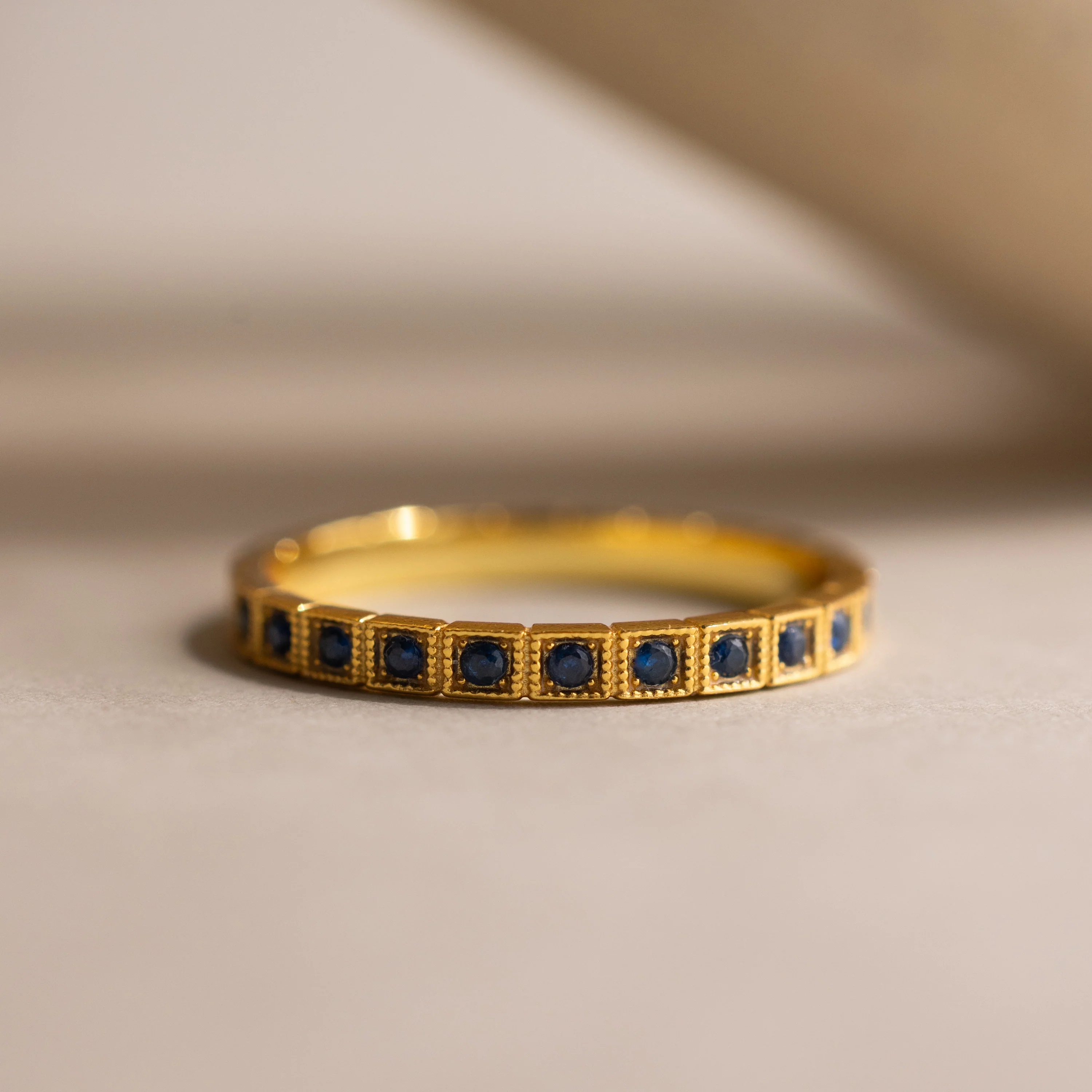 Art Deco Birthstone Eternity Ring - Image 9