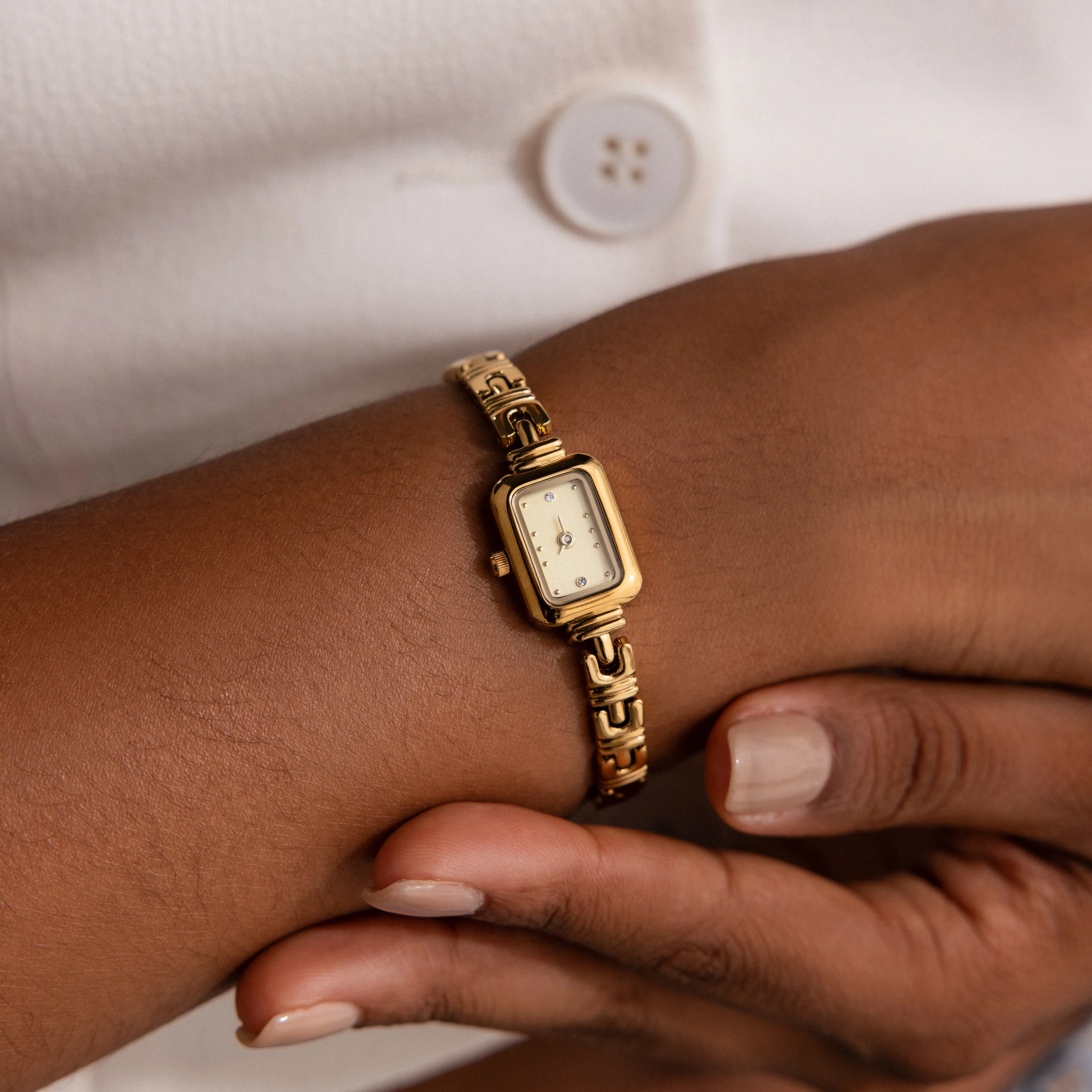 Azteca Link Timepiece in 18K Gold