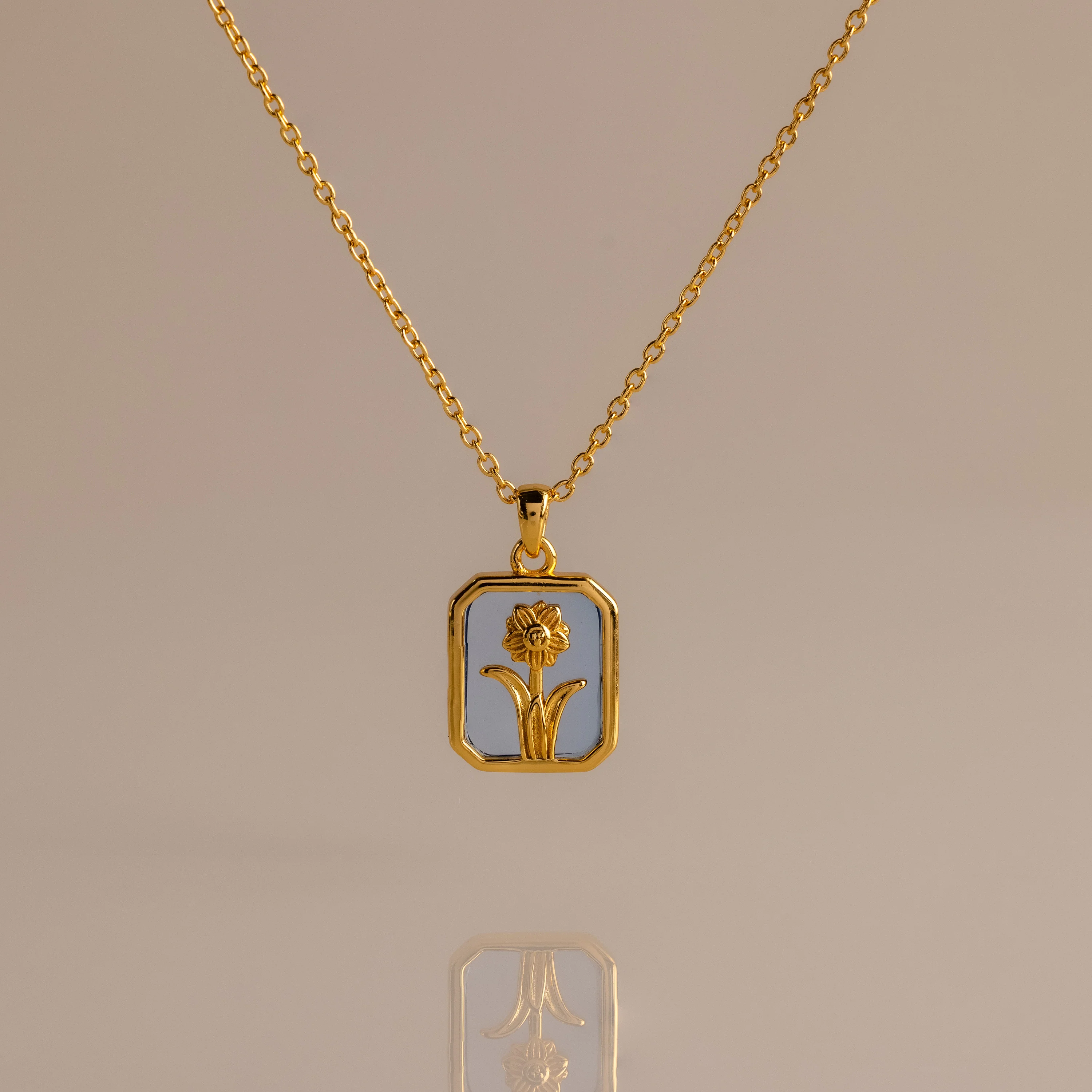 Birth Flower Charm Necklace - Image 13