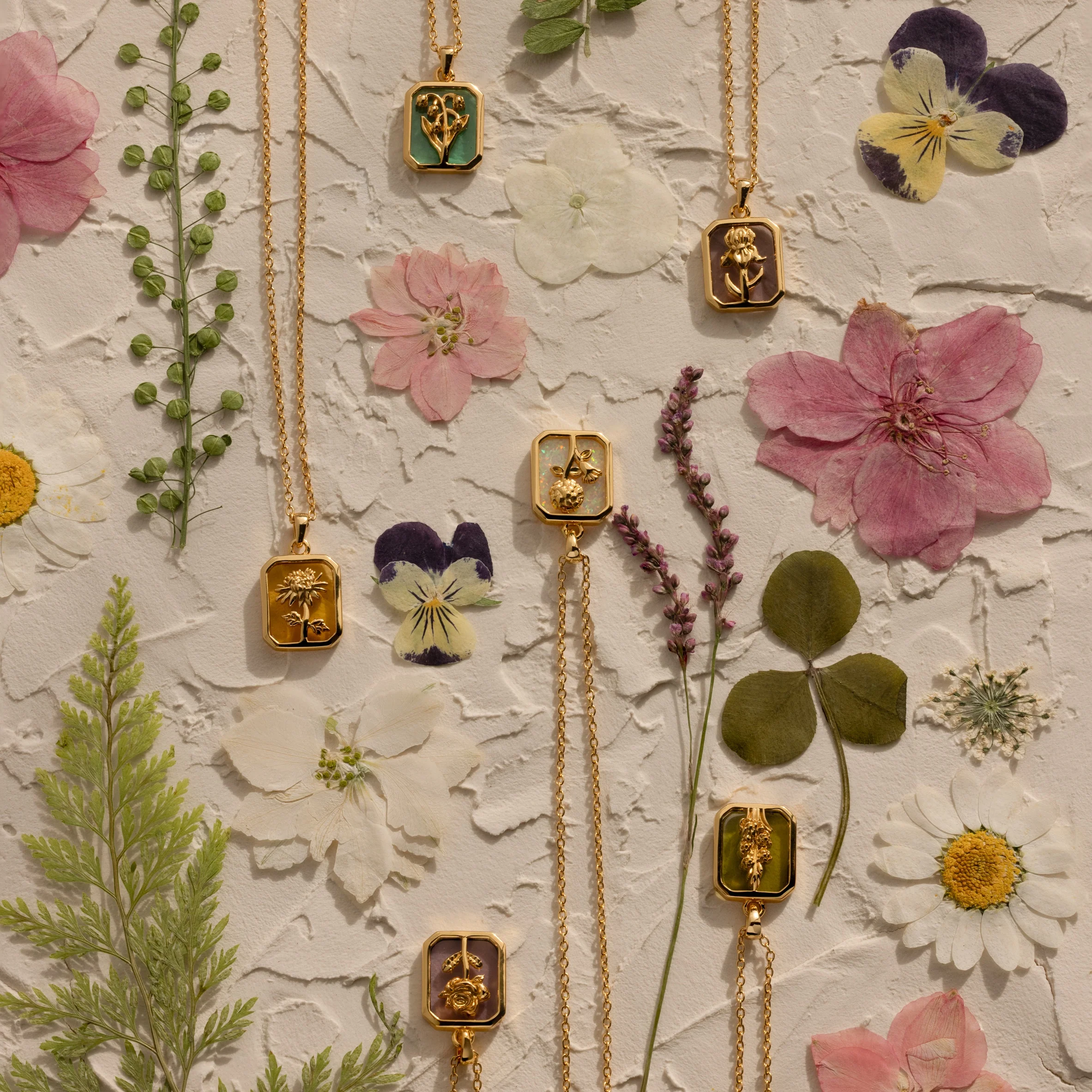 Birth Flower Charm Necklace - Image 9