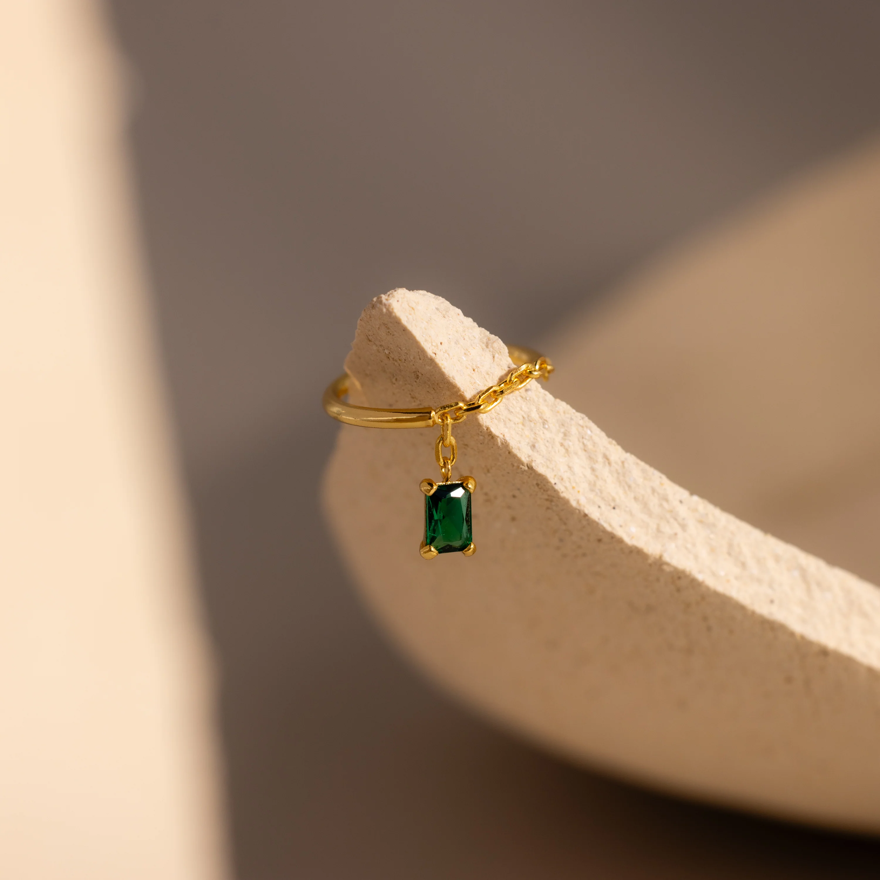 Birthstone Drop Chain Ring - Image 14