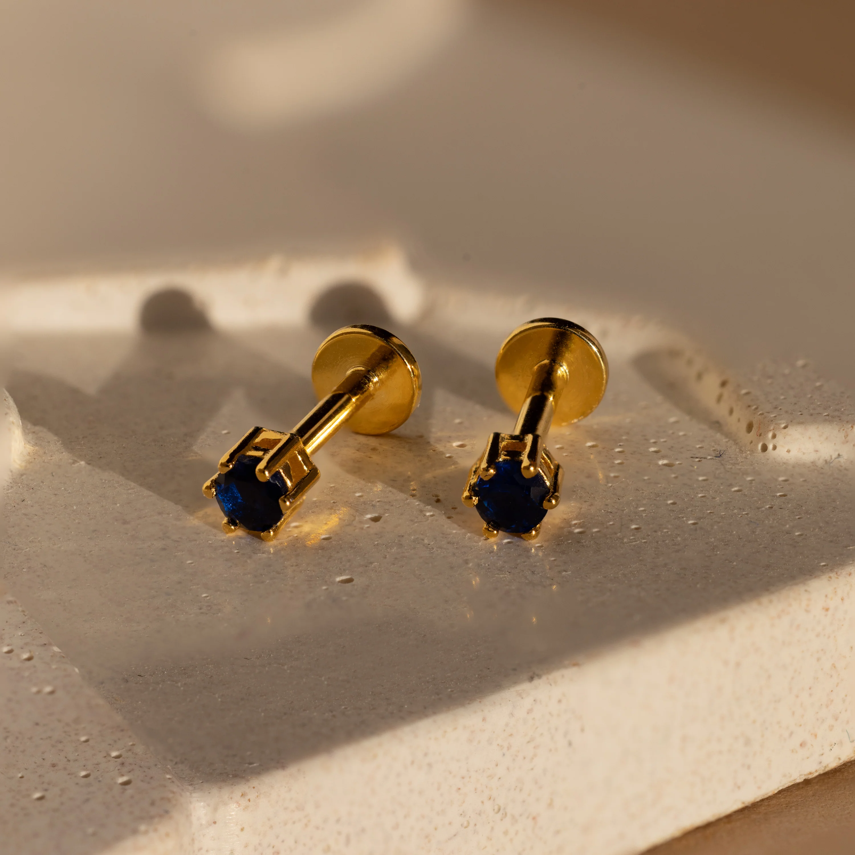 Ruby Flatback Studs