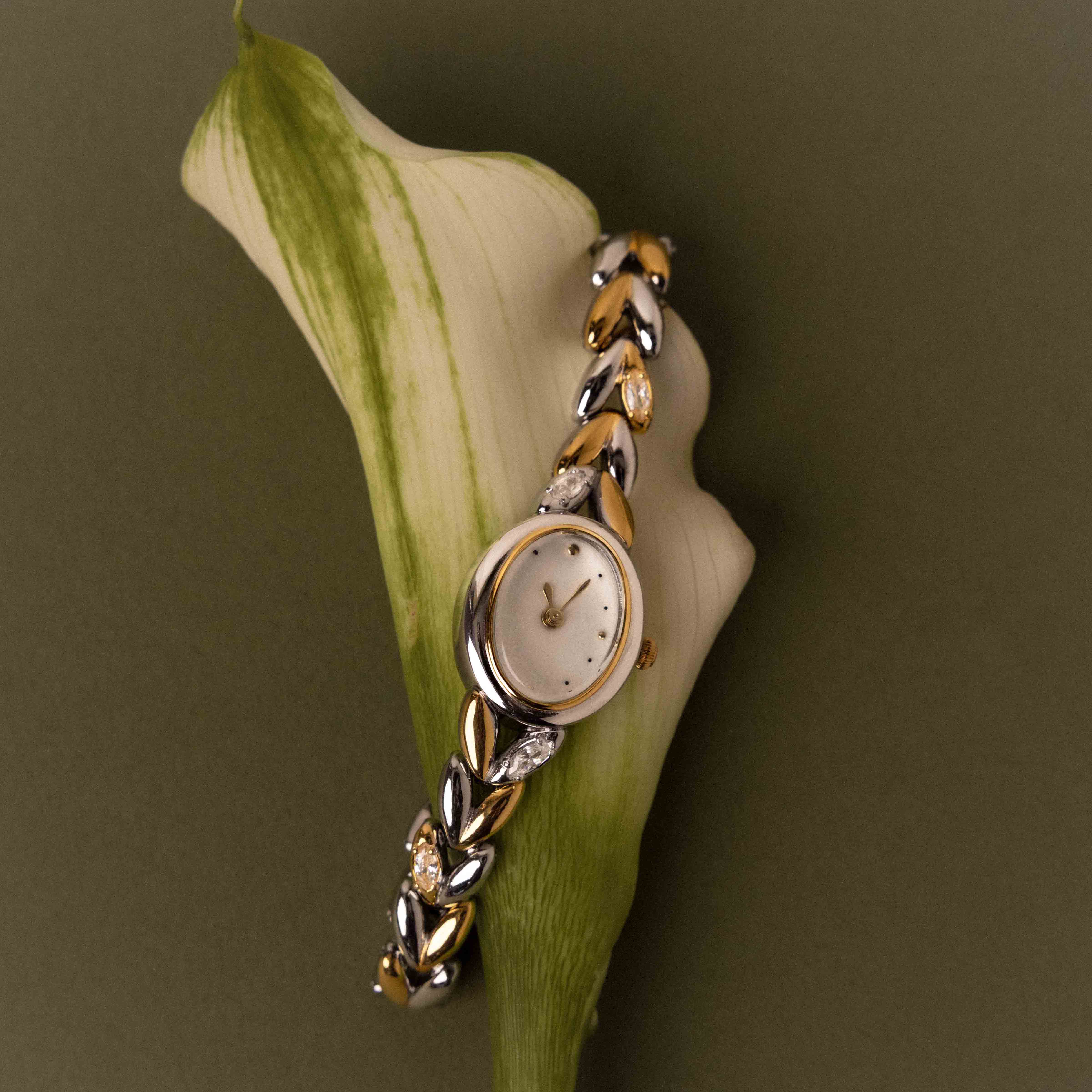 Chevron Diamond Link Timepiece in Mixed Metal - Image 5