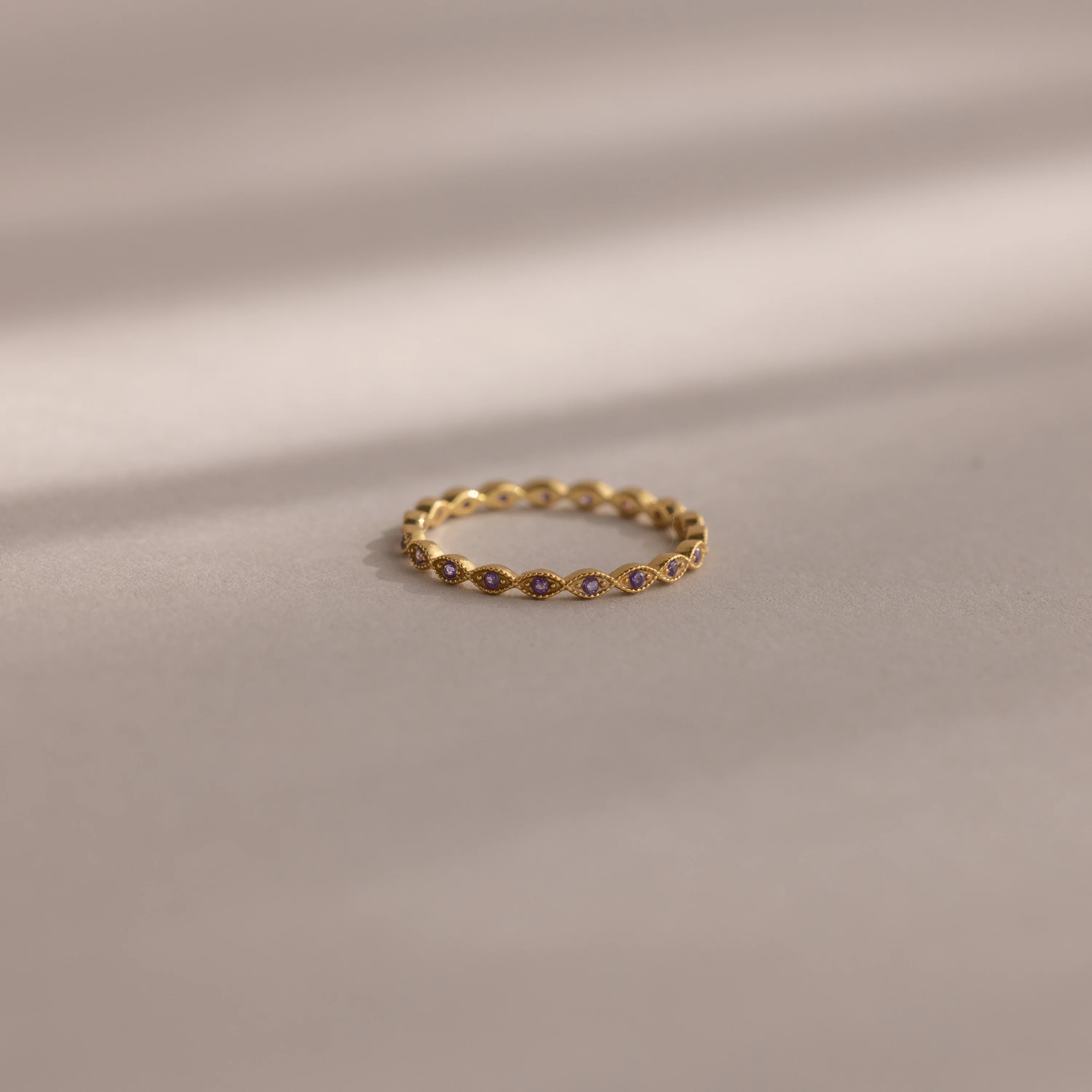 Dainty Marquise Amethyst Ring