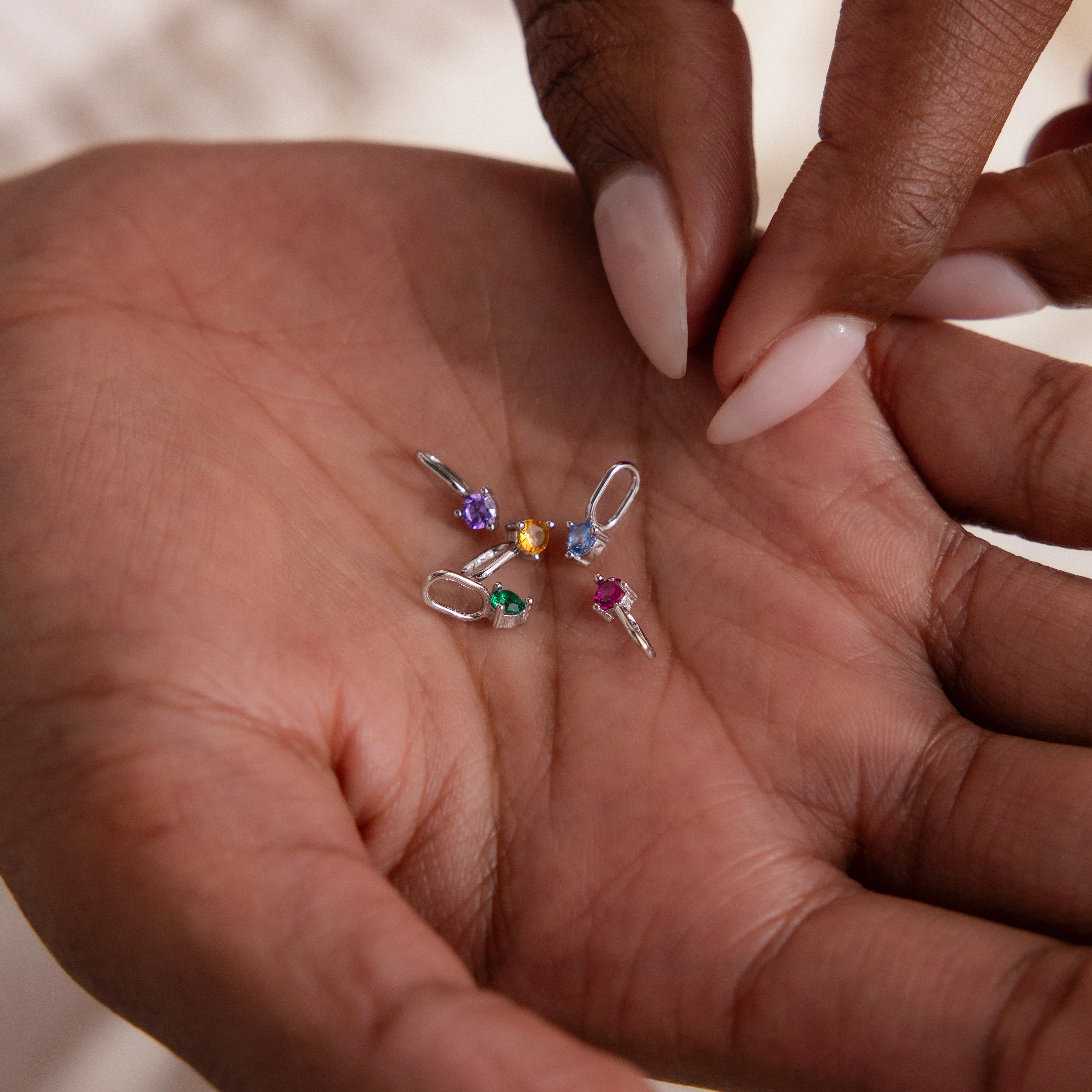 Dainty Topaz Charm - Image 2