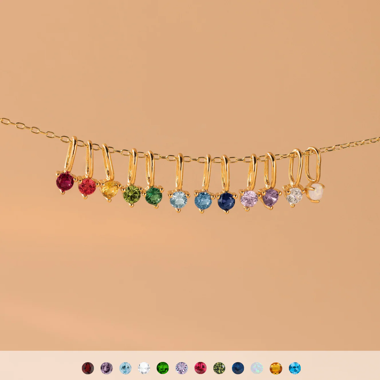 Dainty Peridot Charm - Image 4