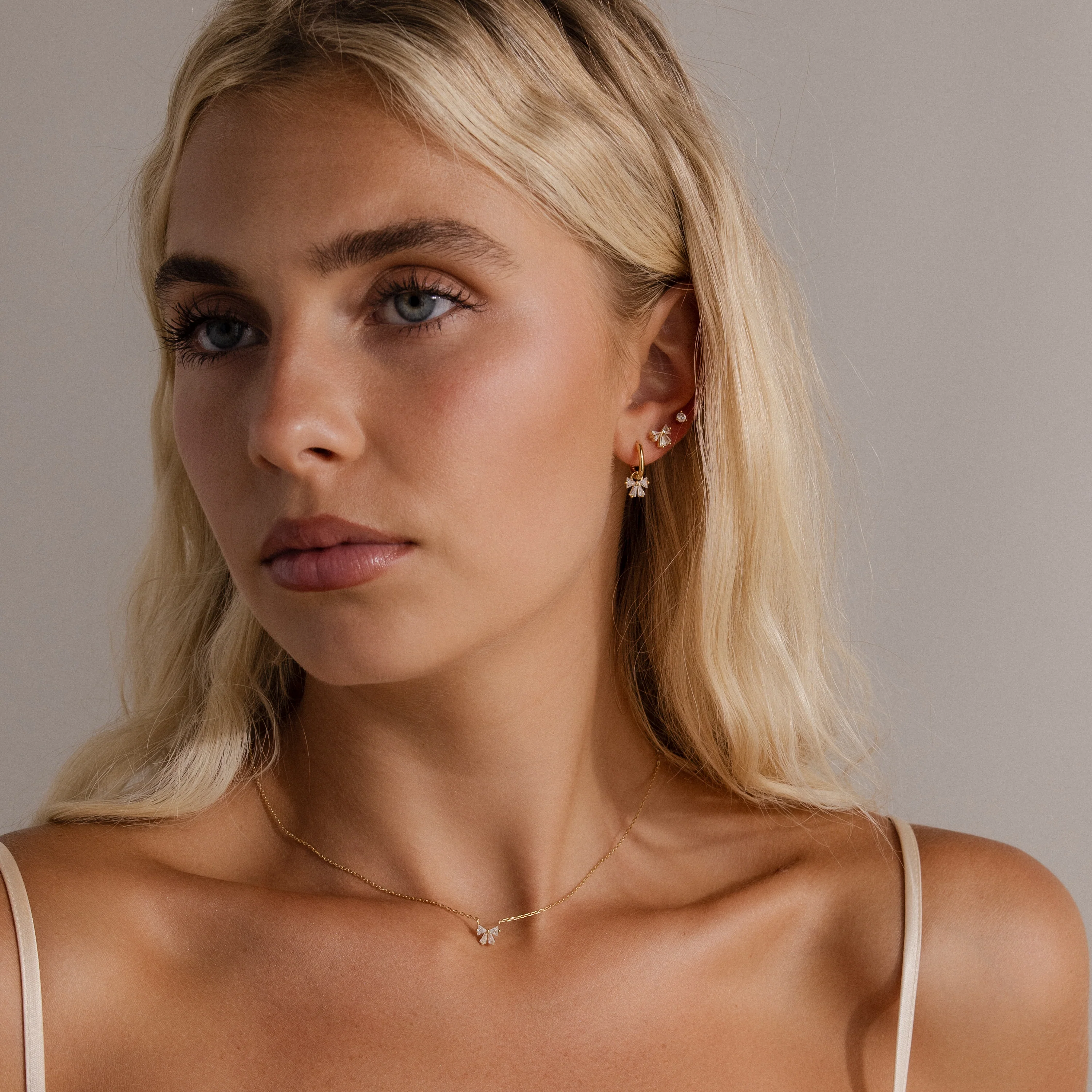 Diamond Bow Hoops - Image 8