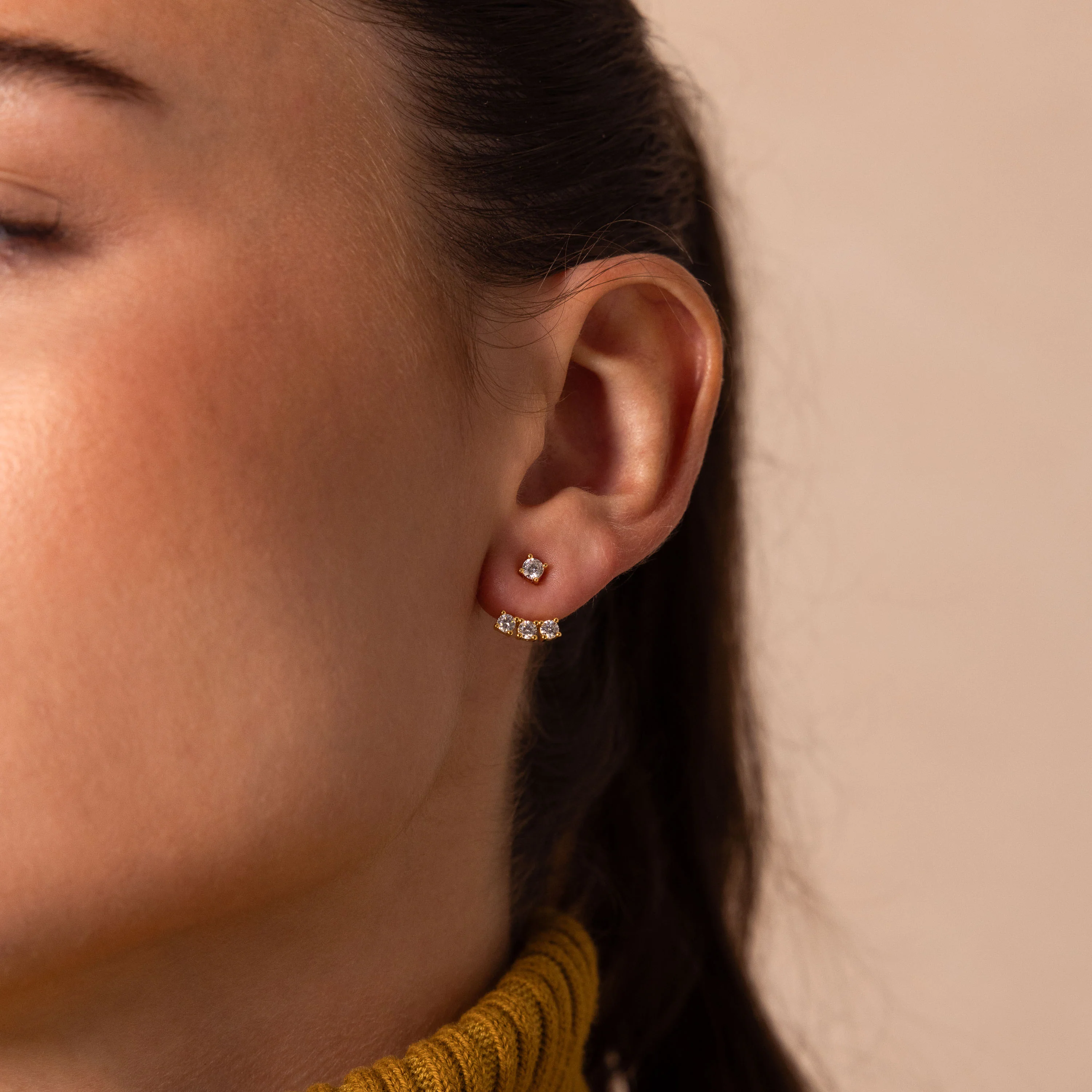 Diamond Cascade Ear Jackets - Image 4