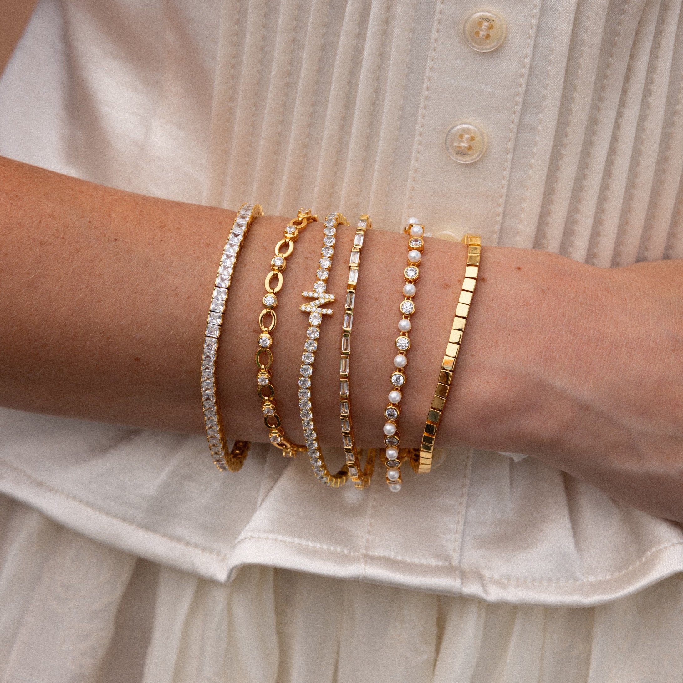 Diamond Chain Tennis Bracelet - Image 5