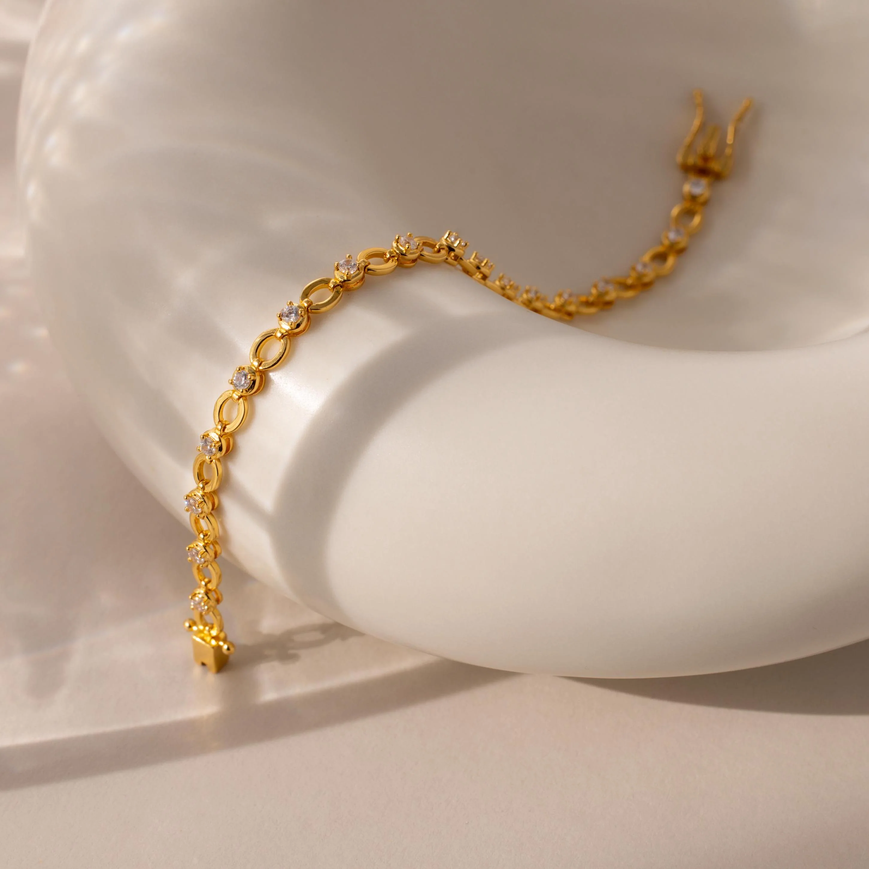 Diamond Chain Tennis Bracelet - Image 6