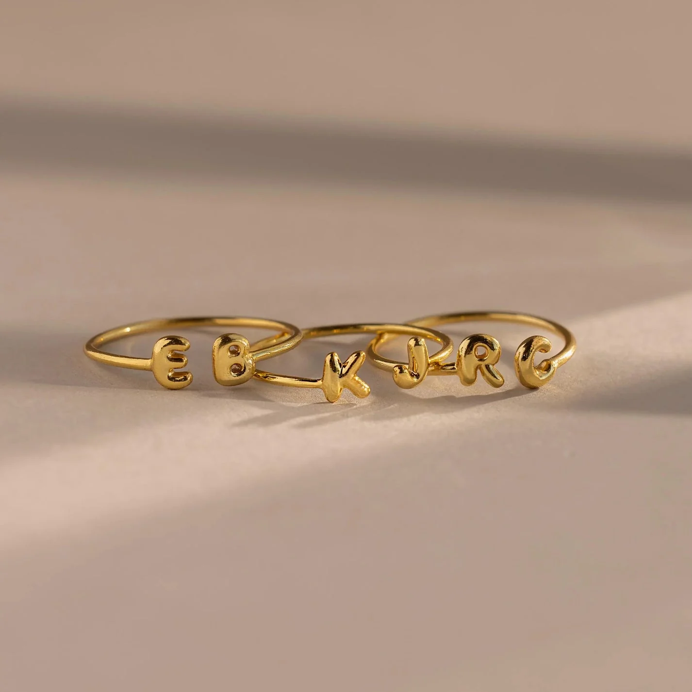 Duo Bubble Initial Ring