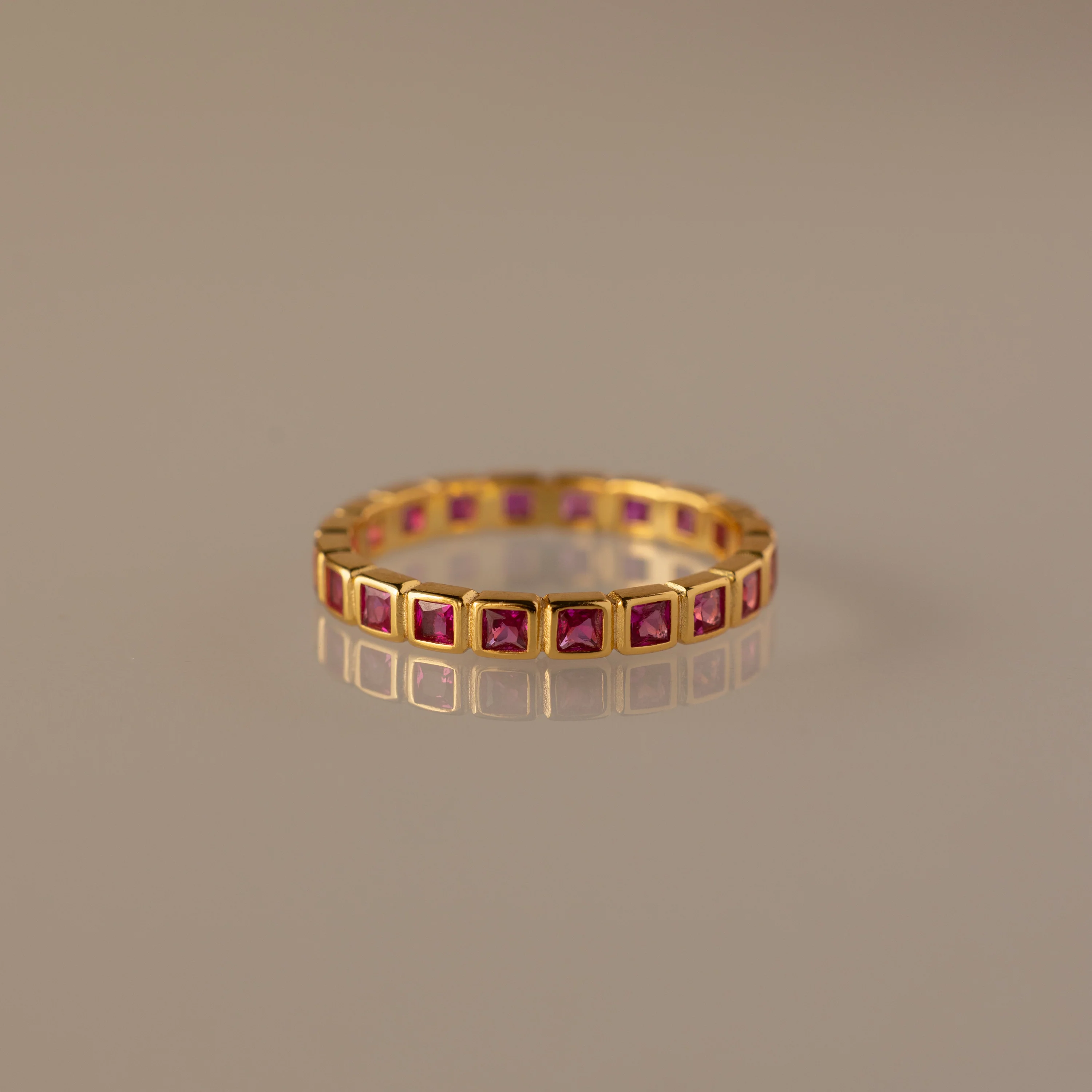 Eternity Bezel Birthstone Ring - Image 14