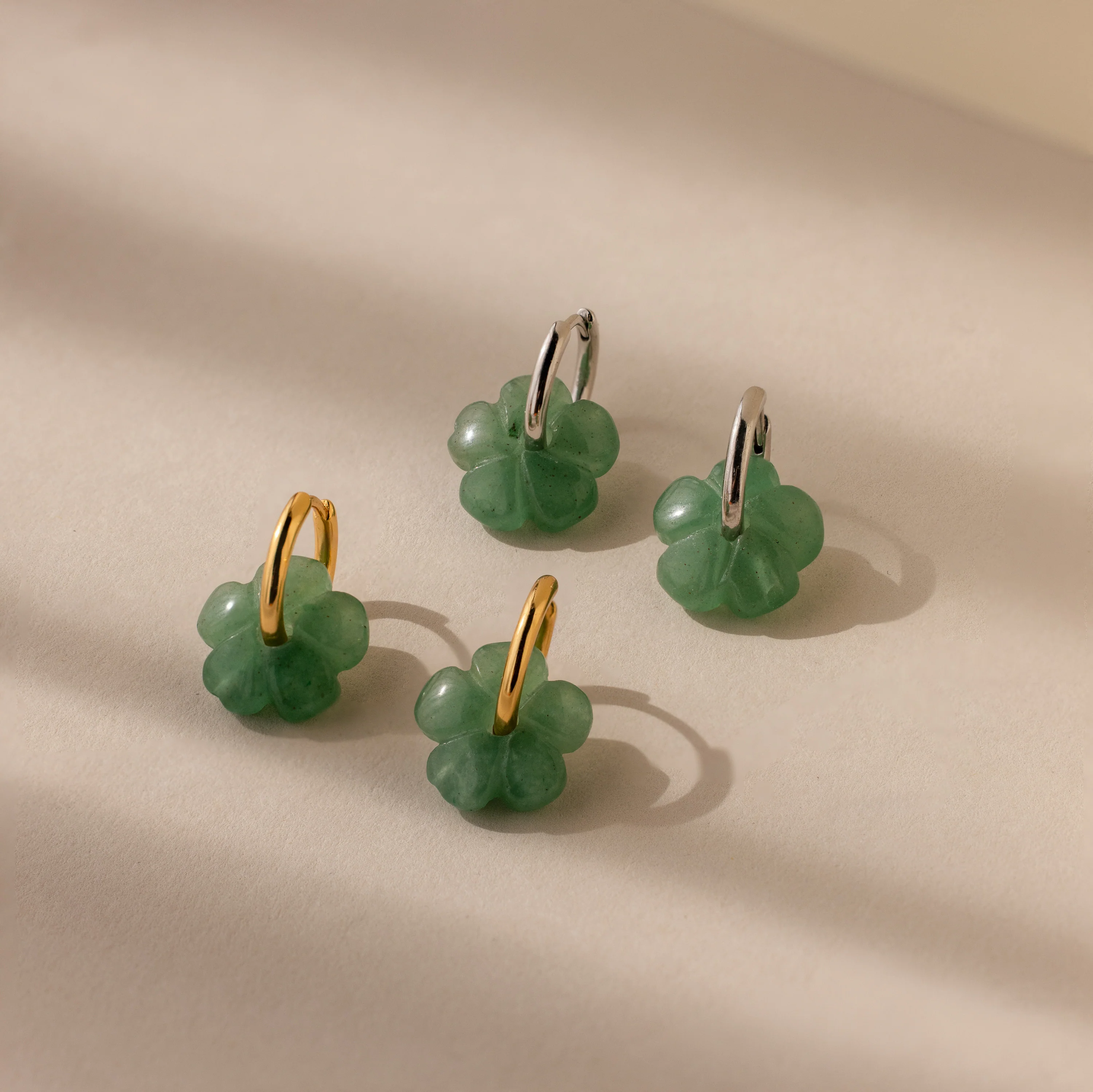 Jade Flower Huggies - Image 7