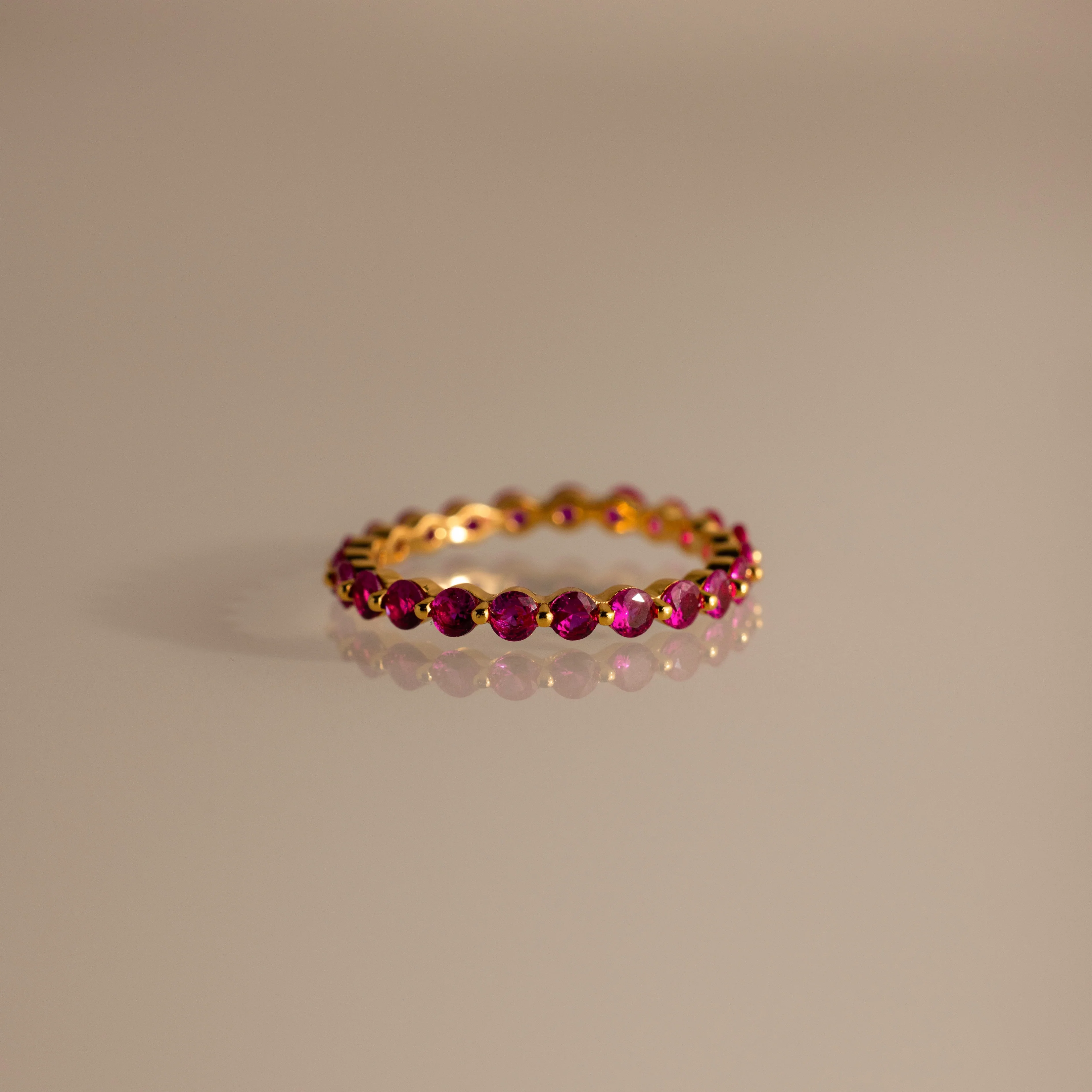 Lace Eternity Birthstone Ring - Image 17