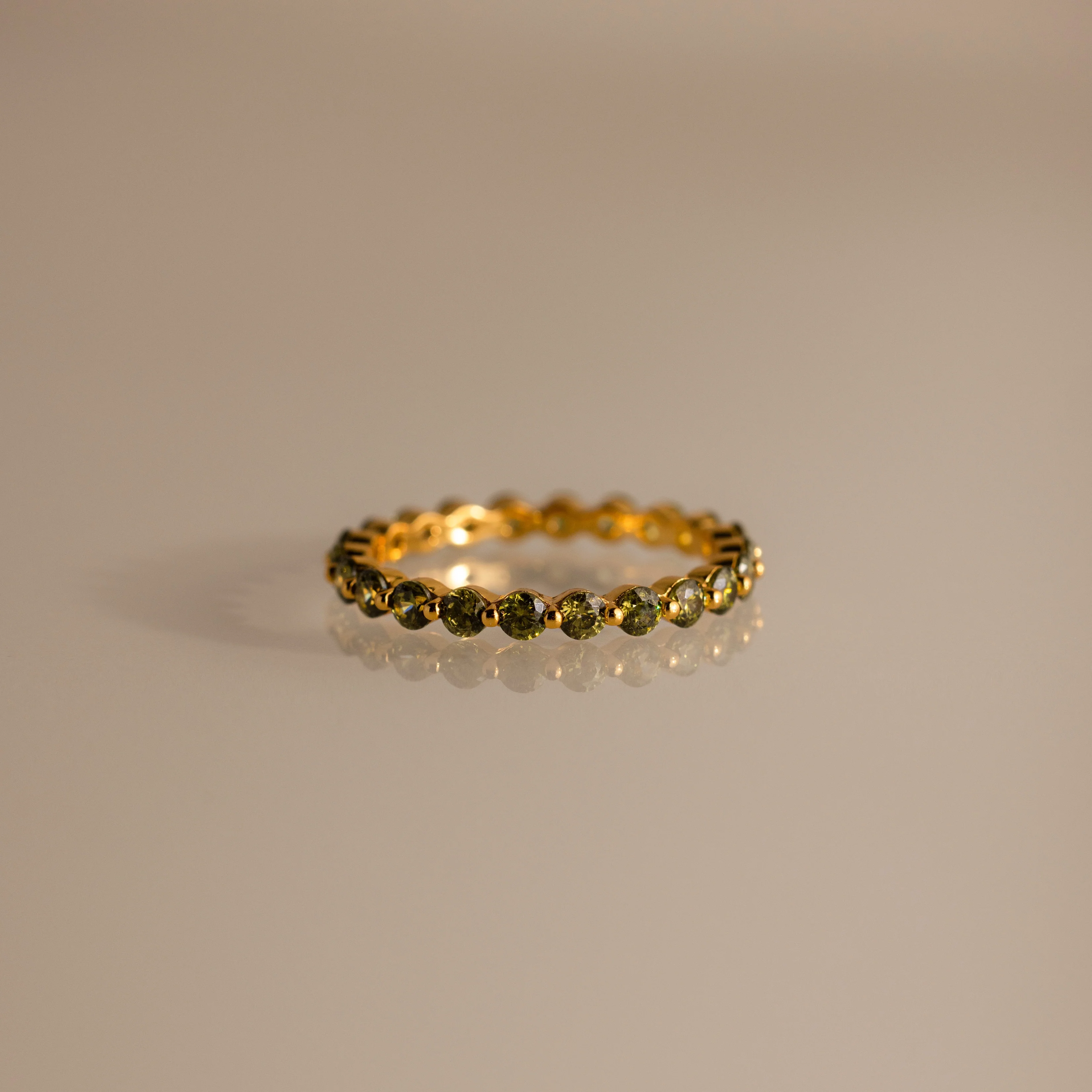 Lace Eternity Birthstone Ring - Image 8