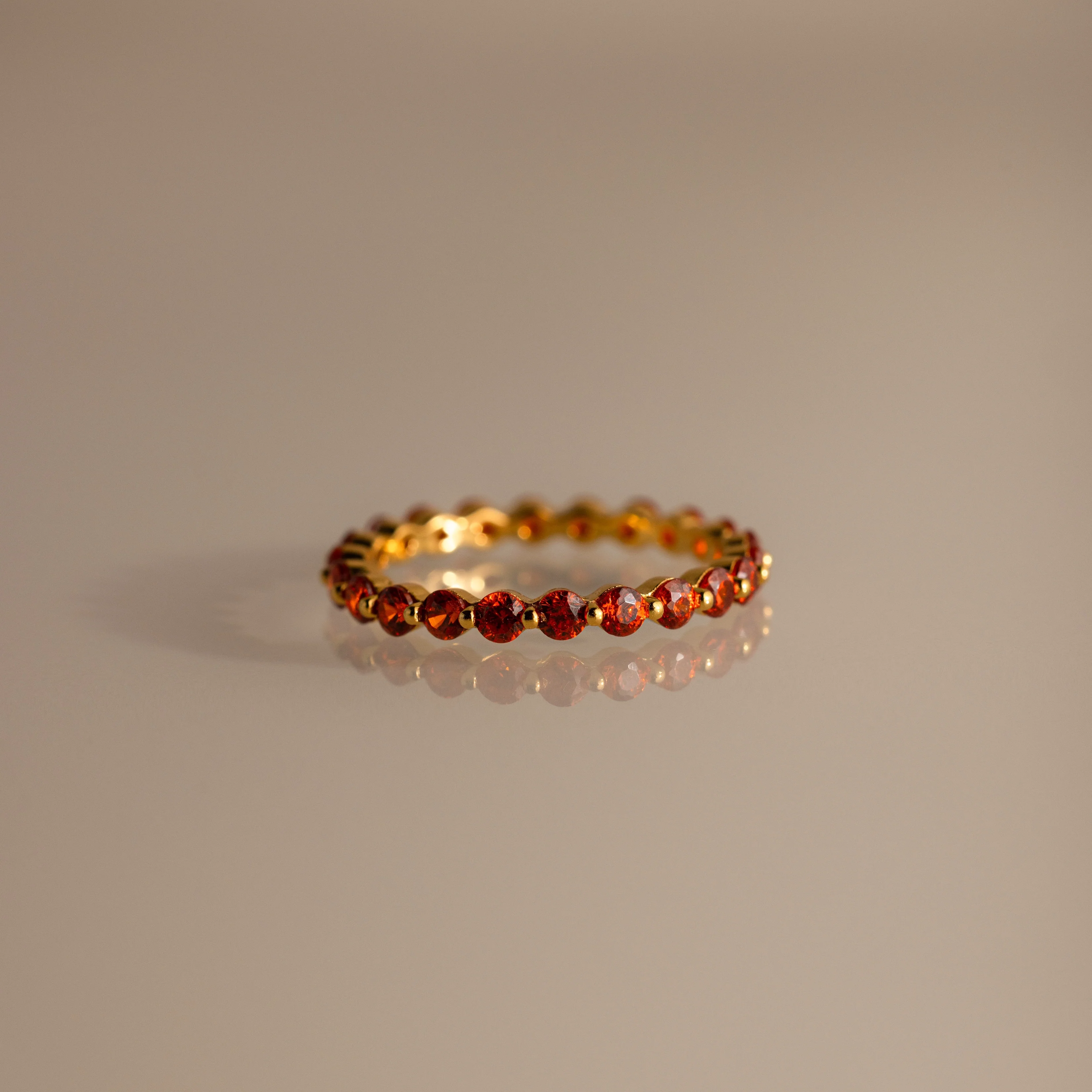 Lace Eternity Birthstone Ring - Image 11