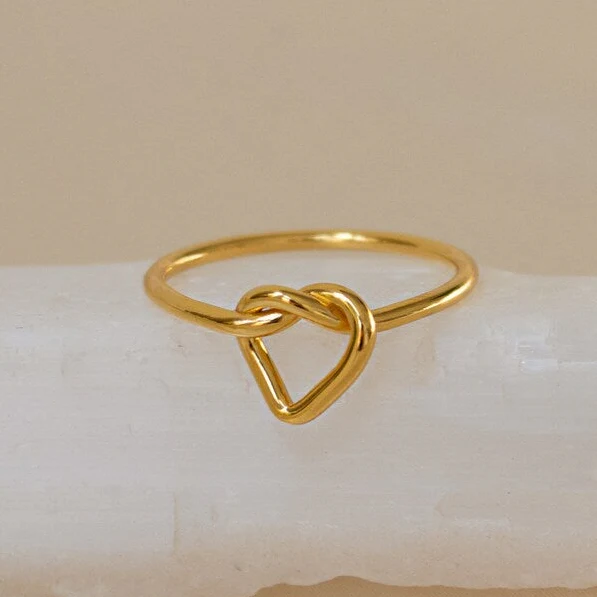 Love Heart Knot Ring - Image 7