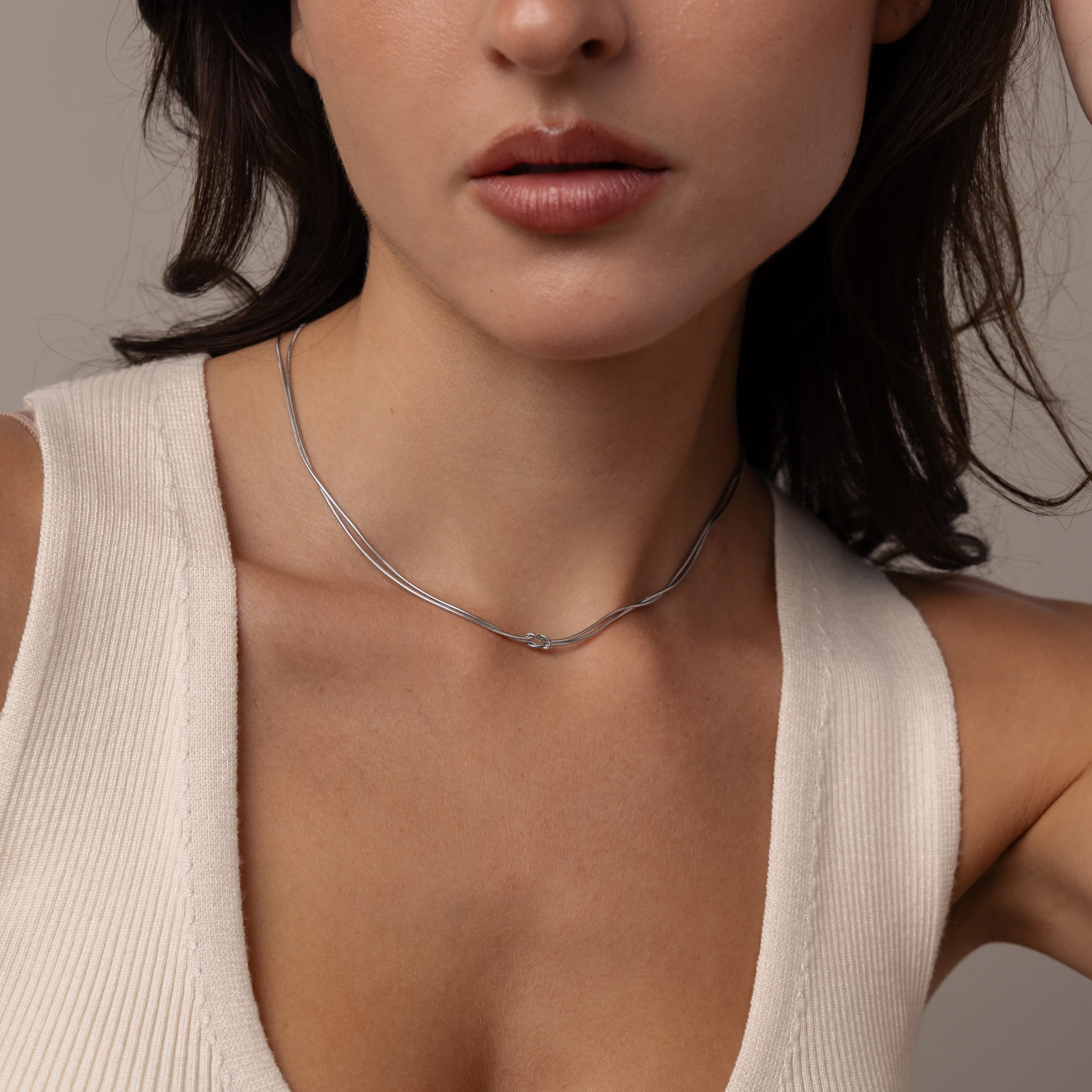 Love Knot Chain Necklace - Image 6