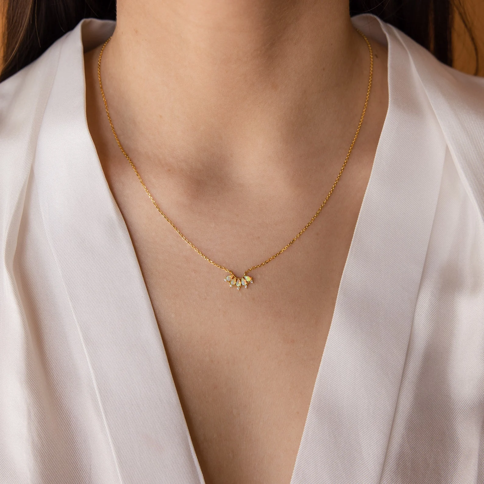 Marquise Birthstone Necklace - Image 4