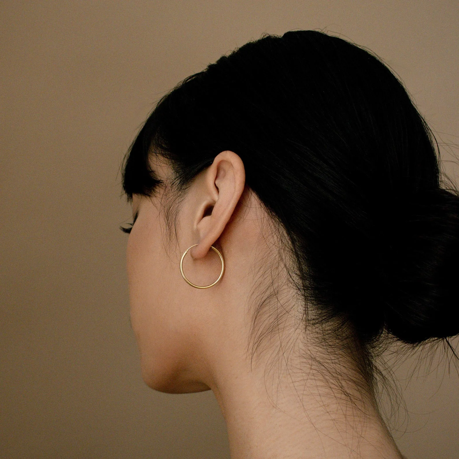 Medium Thin Hoops - Image 2