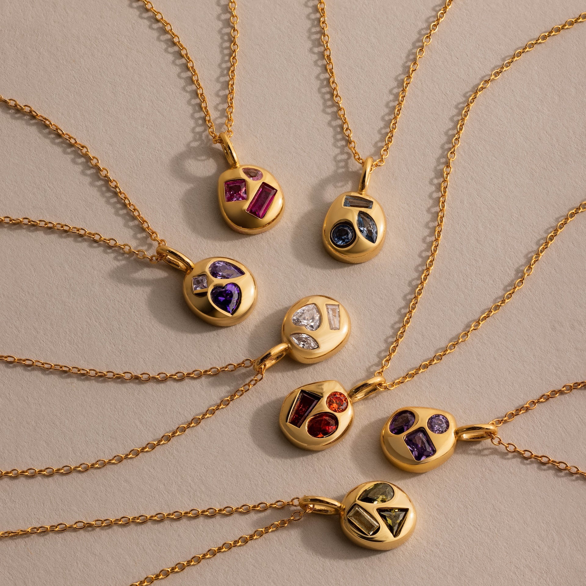 Mixed Alexandrite Capsule Necklace - Image 3