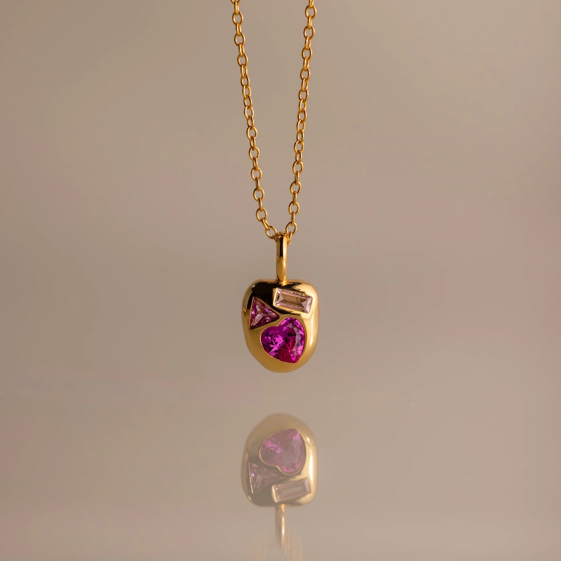 Mixed Alexandrite Capsule Necklace