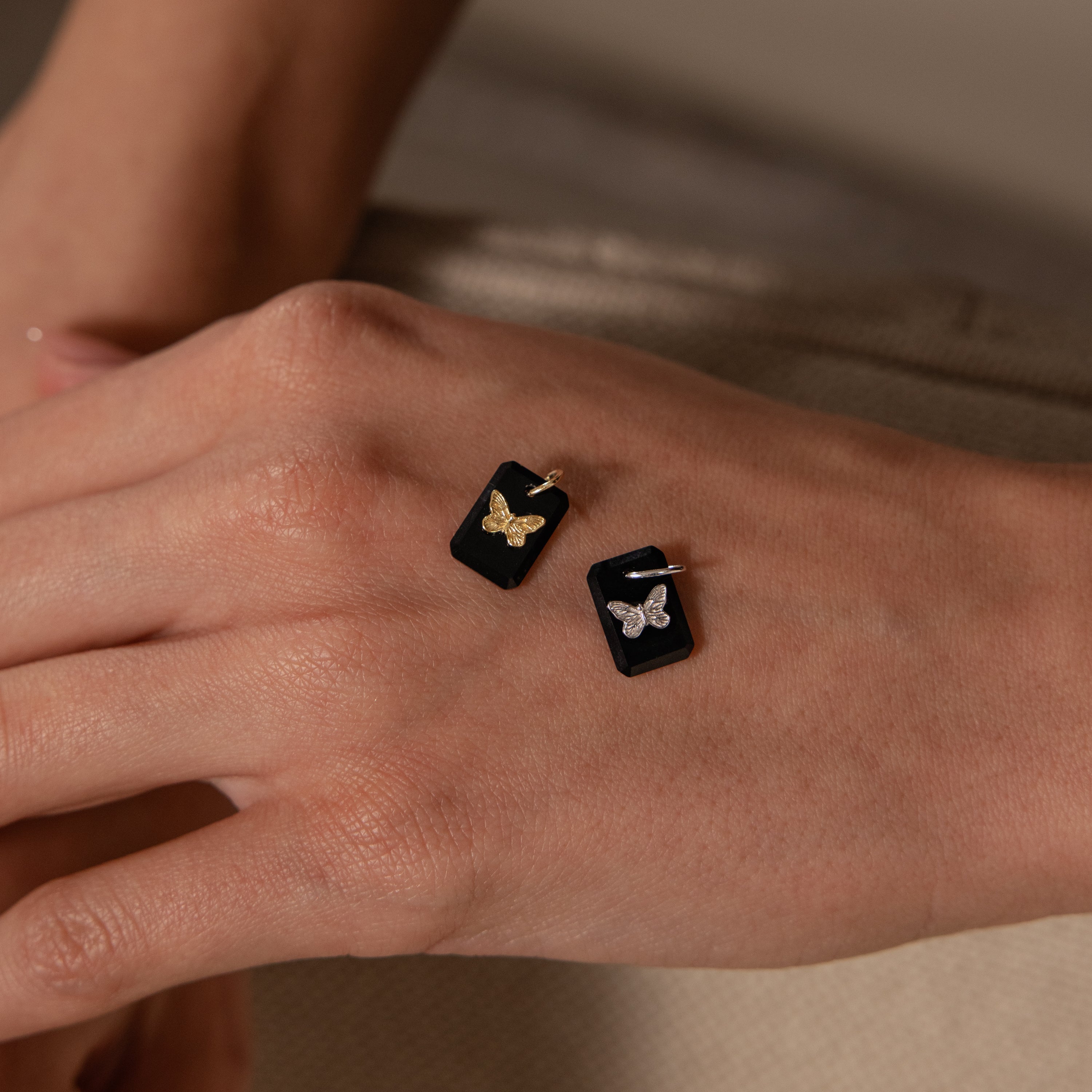 Onyx Butterfly Charm - Image 5