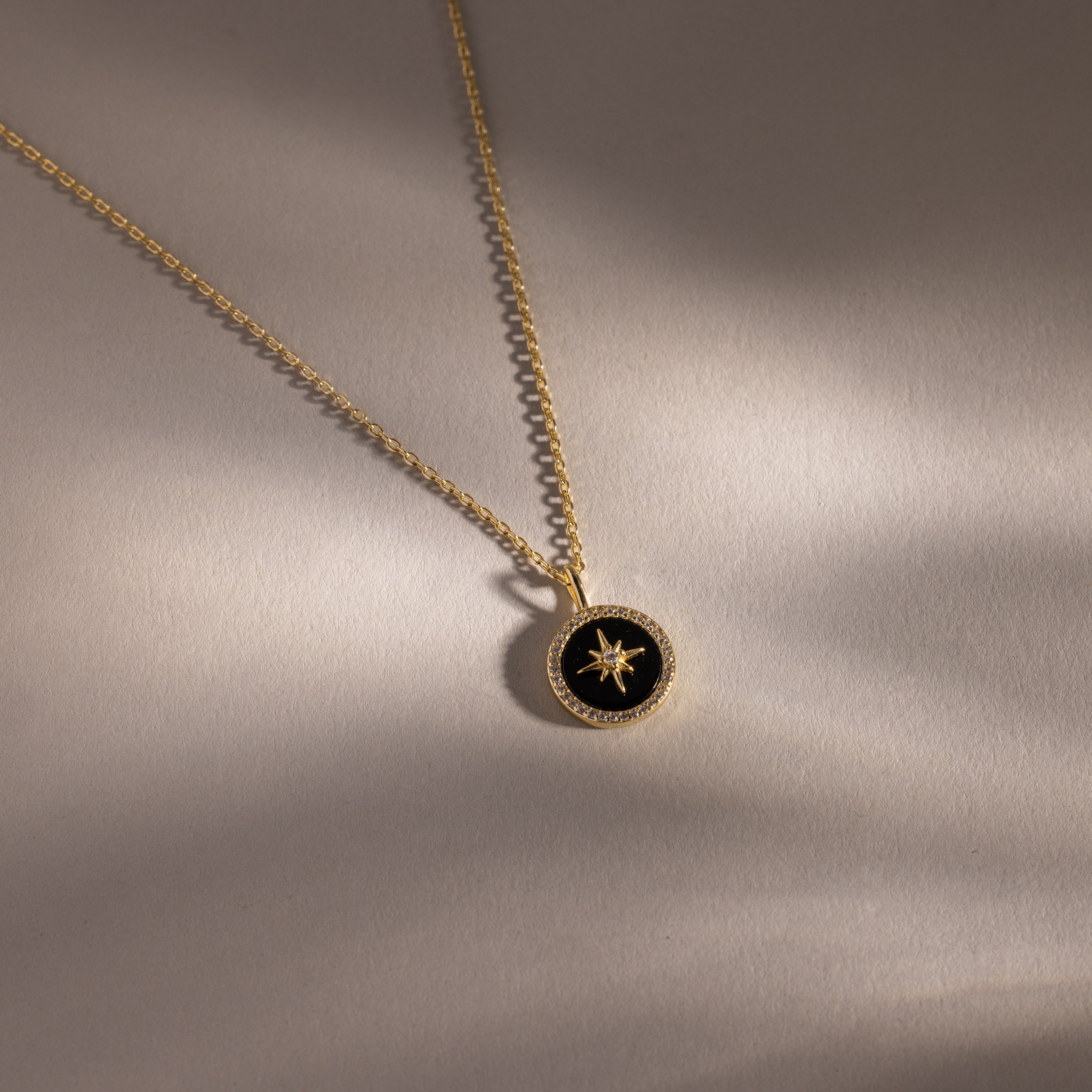 Onyx Star Pendant Necklace - Image 8
