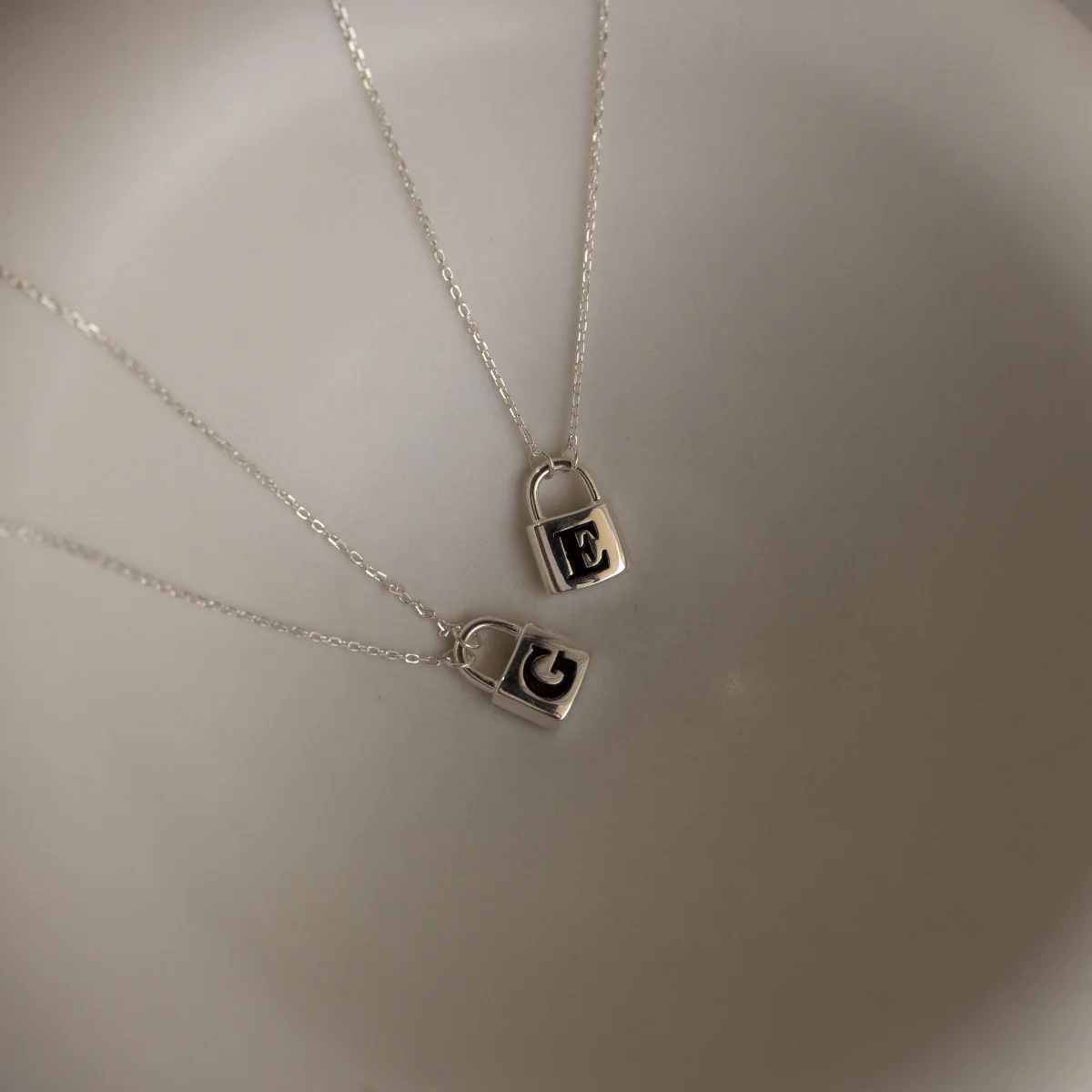 Padlock Necklace in Silver - Image 3