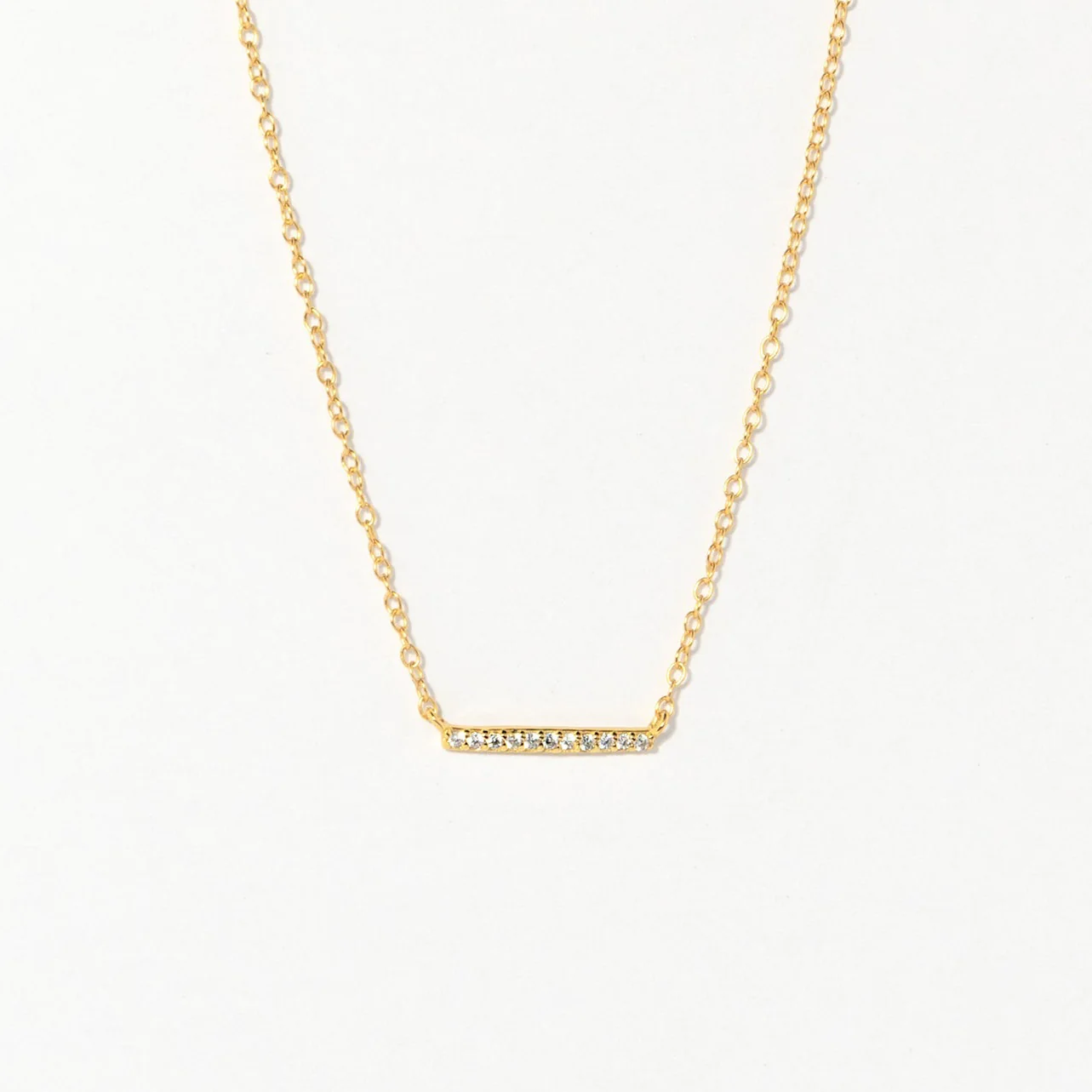 Pave Bar Necklace - Image 4