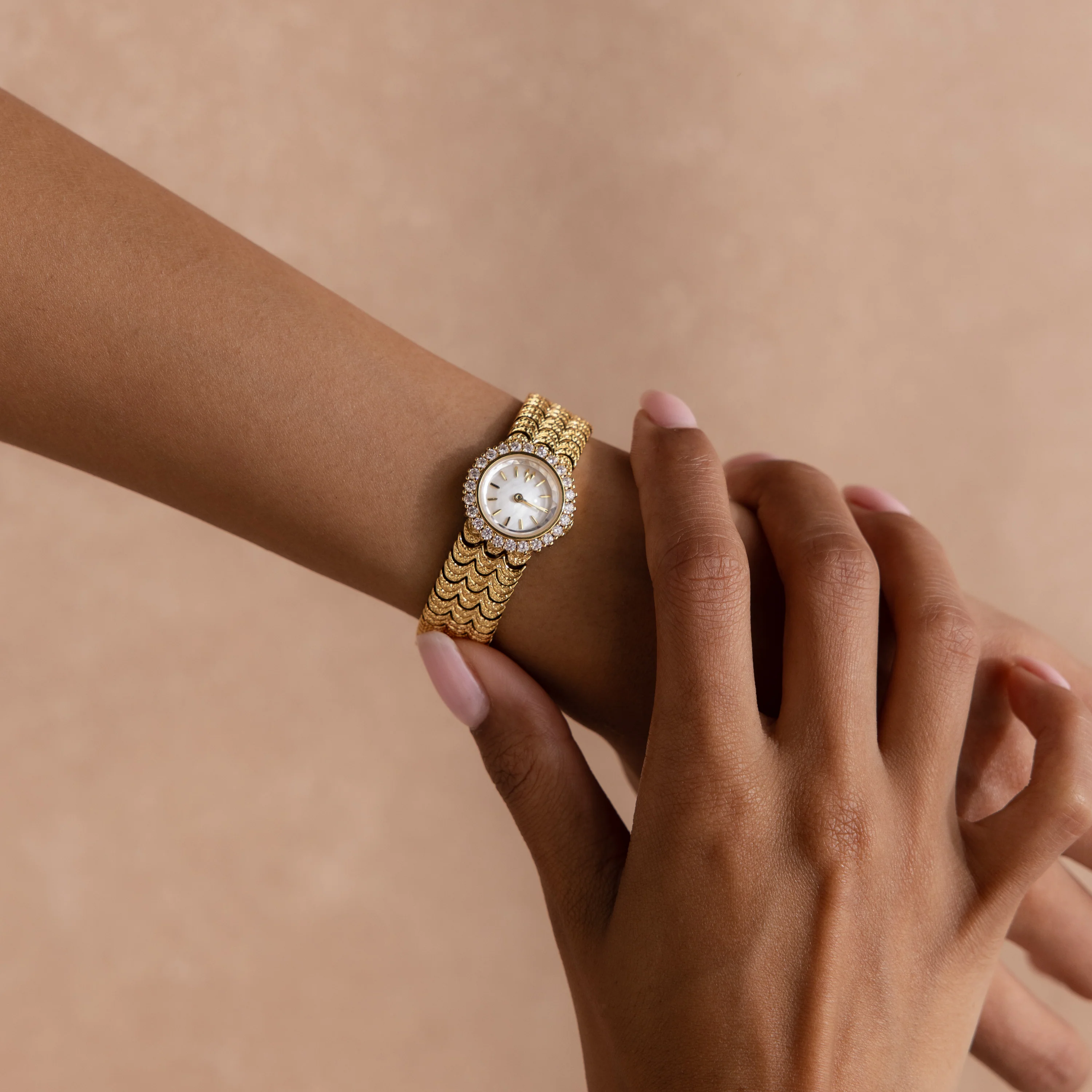 Pave Scalloped Timepiece - Image 2