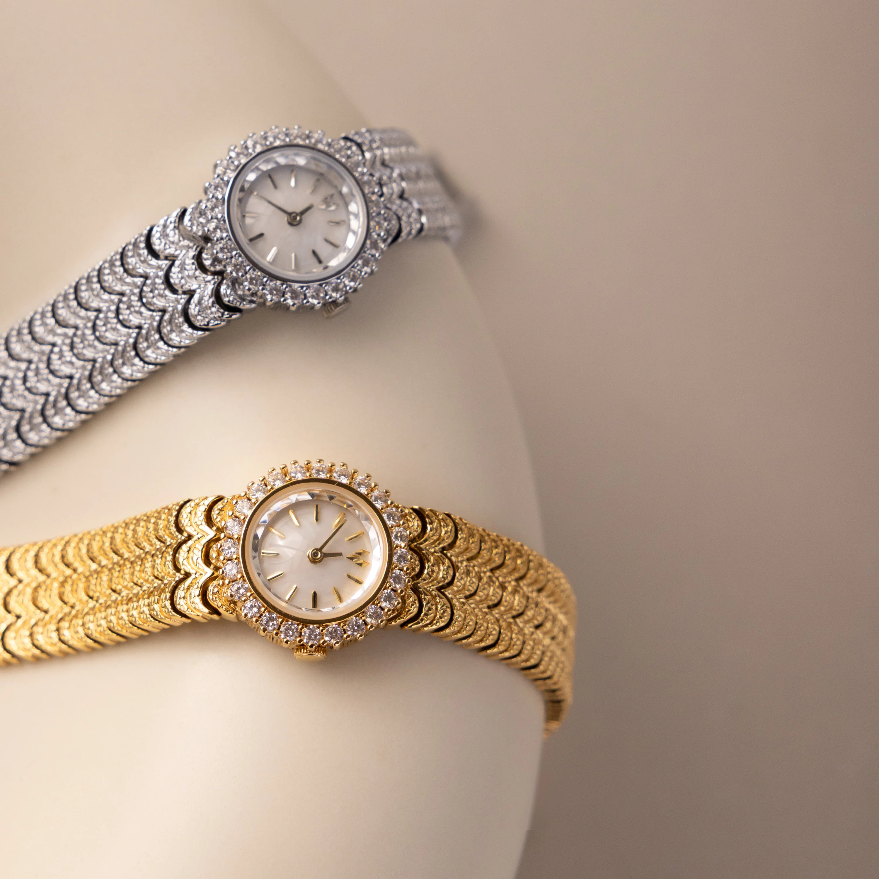 Pave Scalloped Timepiece - Image 3