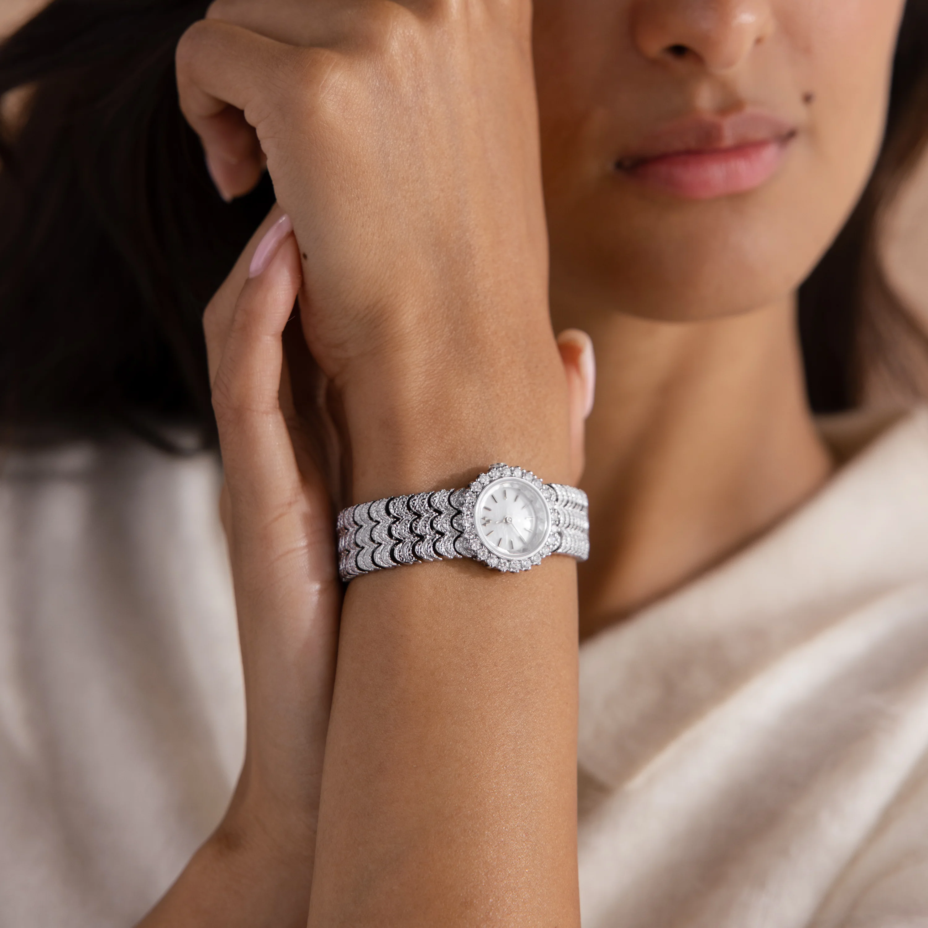 Pave Scalloped Timepiece - Image 6