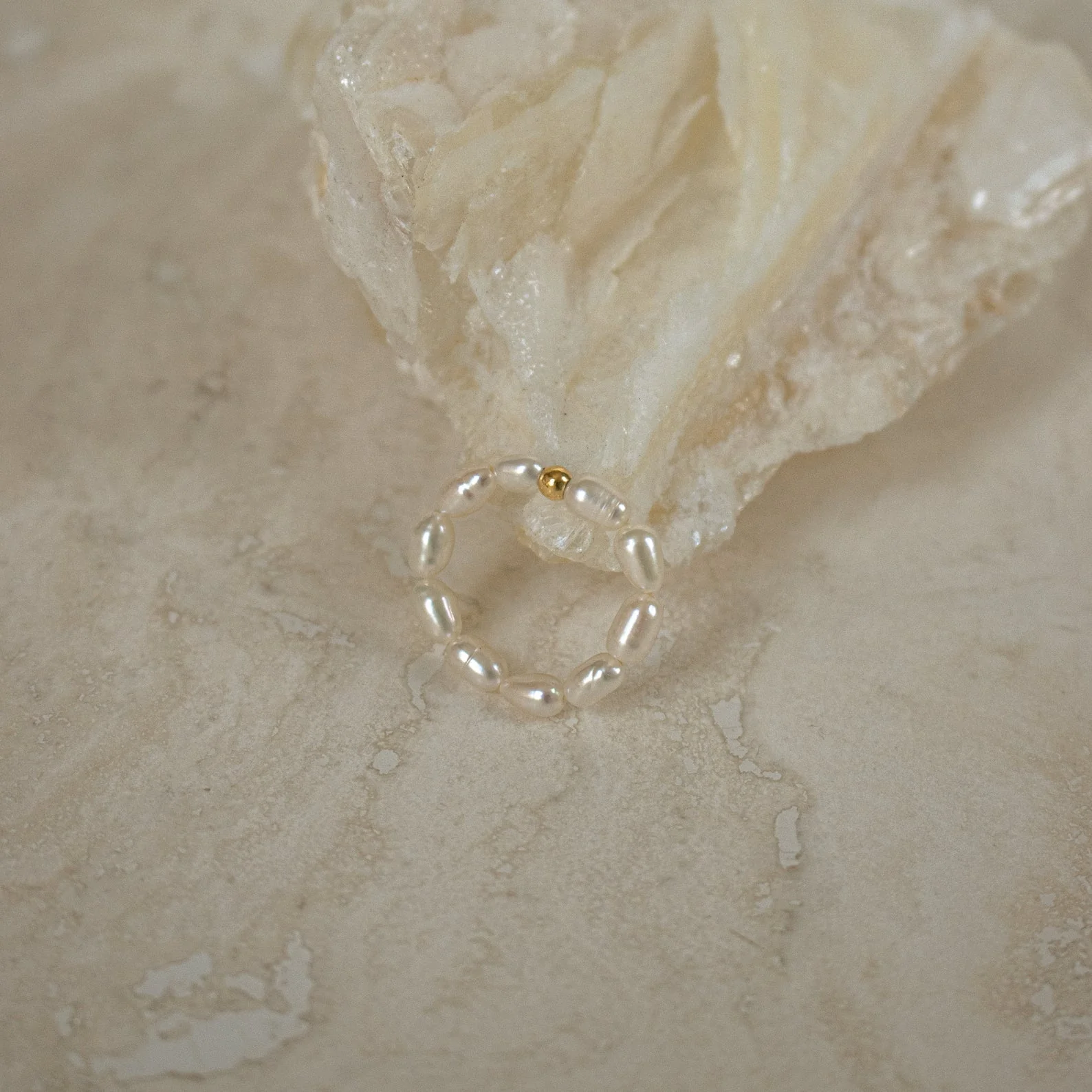 Pearl Beaded Ring - Image 5