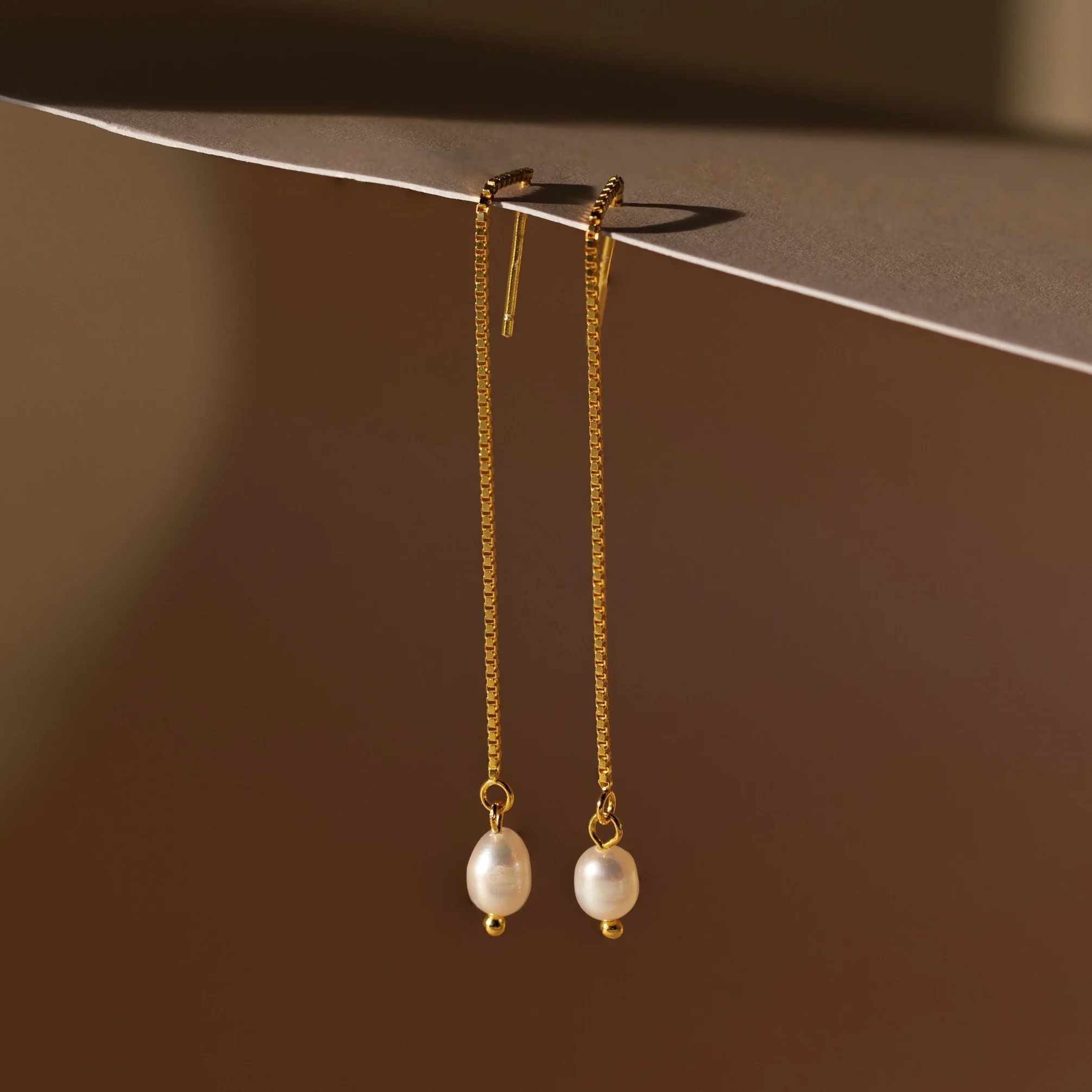 Pearl Threader Earrings