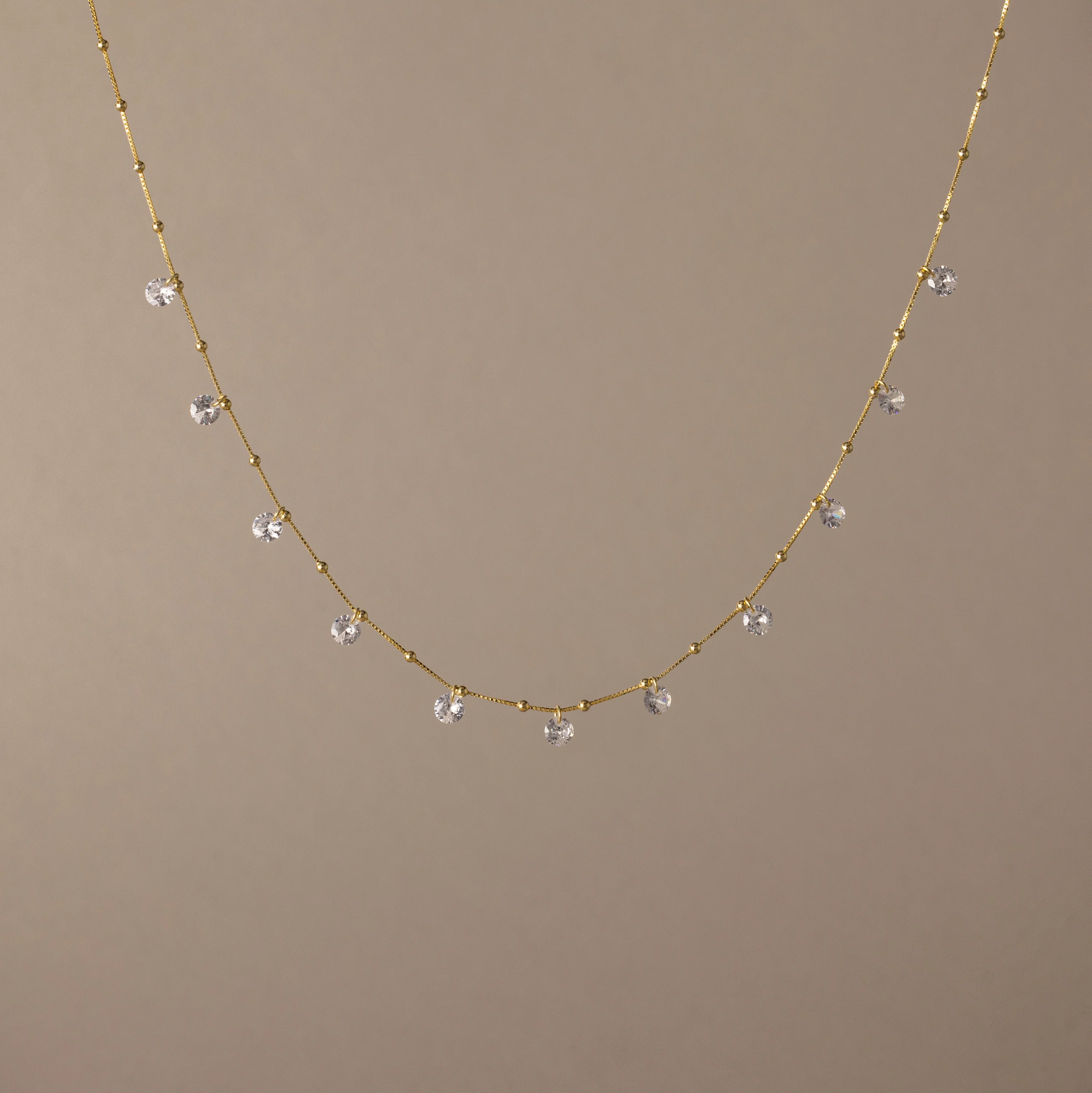 Satellite Diamond Necklace