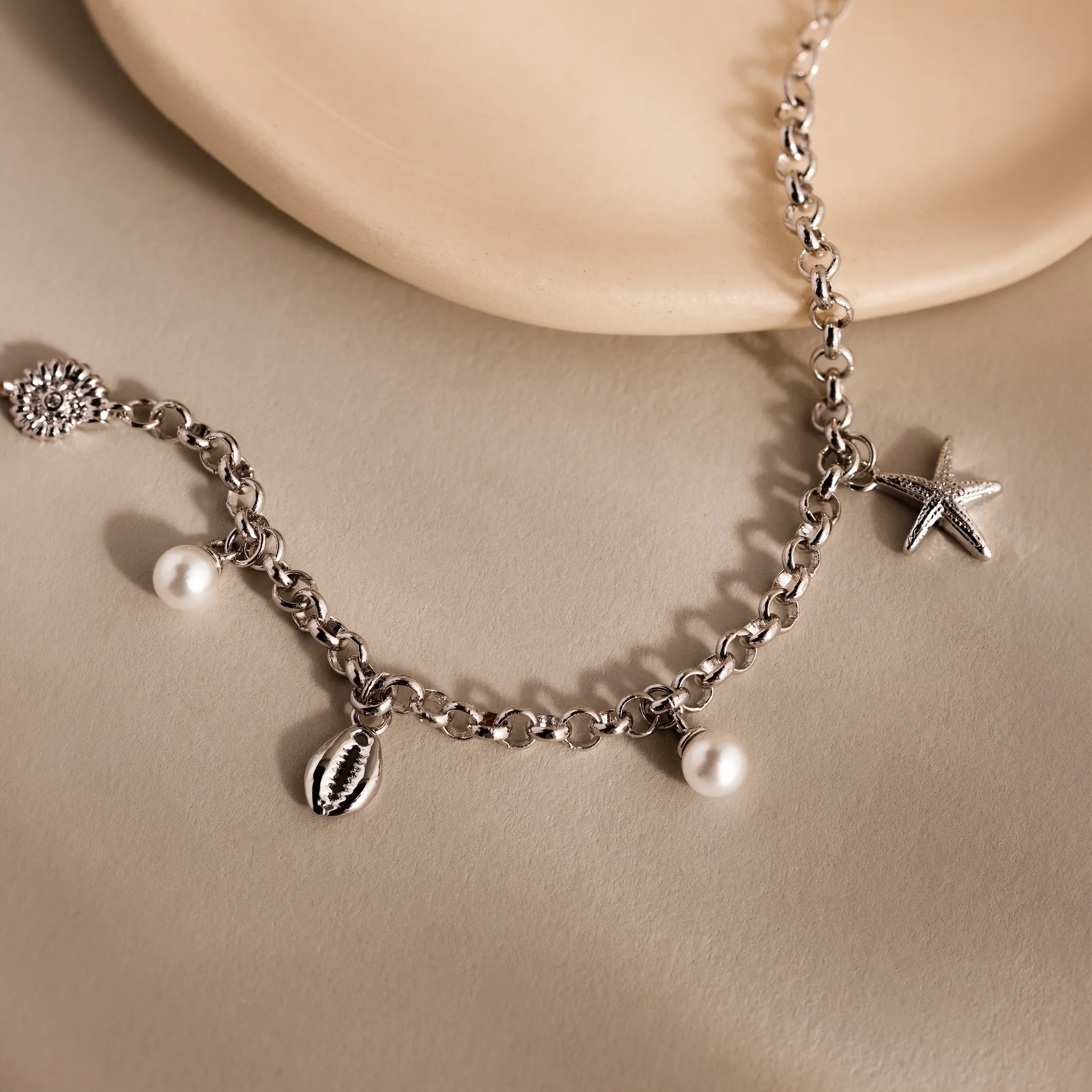Seaside Pearl Charm Bracelet - Image 4