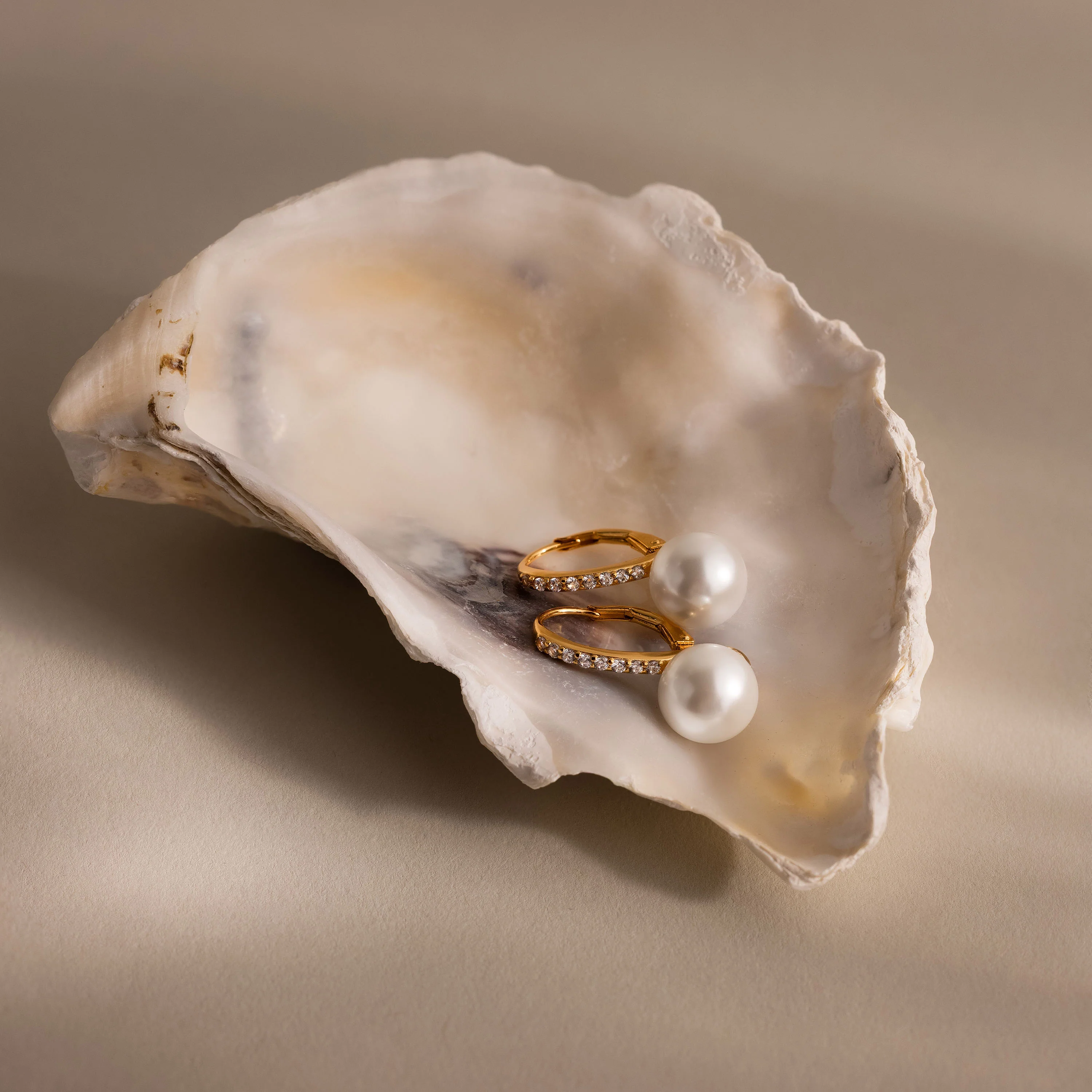 Shimmer Pearl Drop Earrings - Image 5