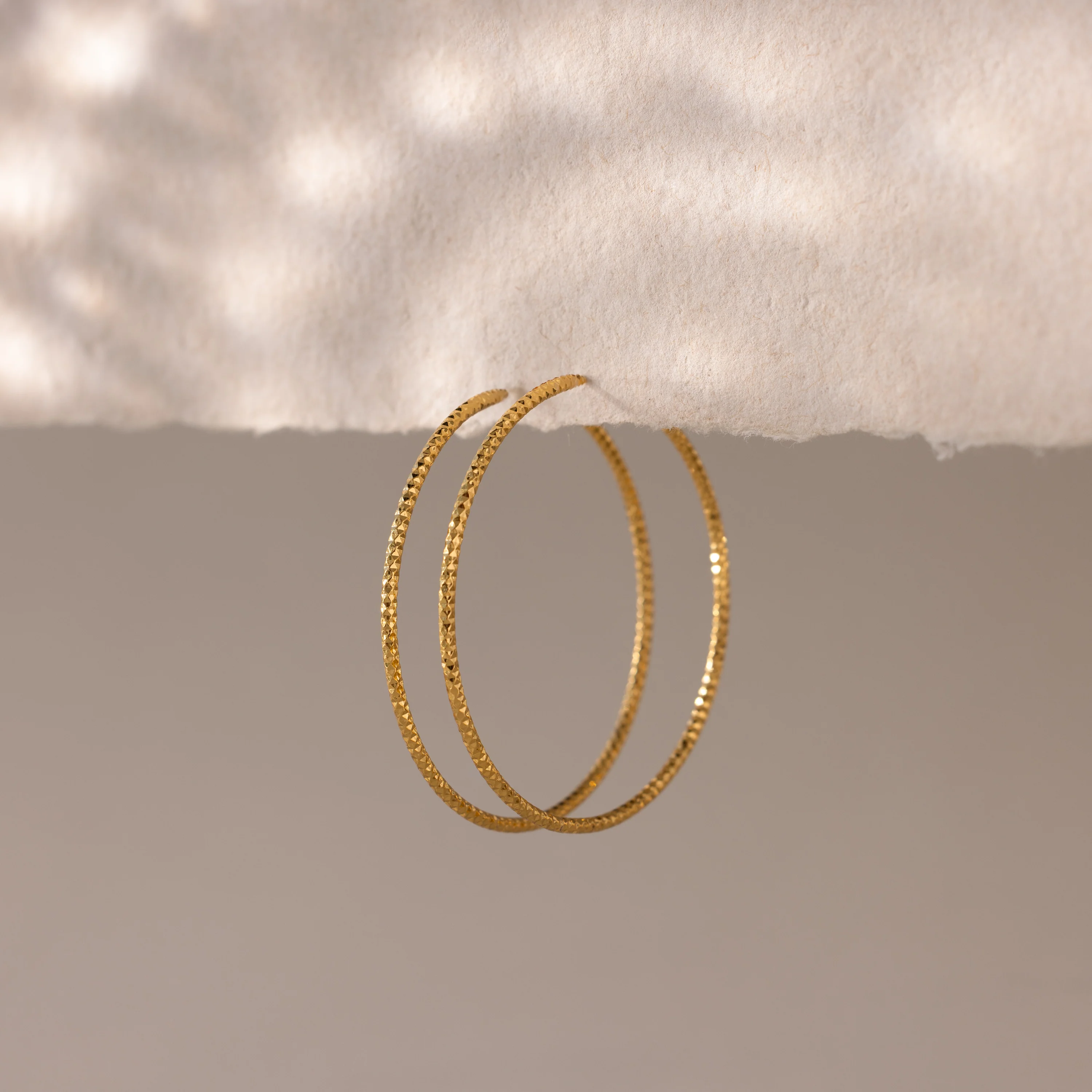 Thin Sparkle Hoops