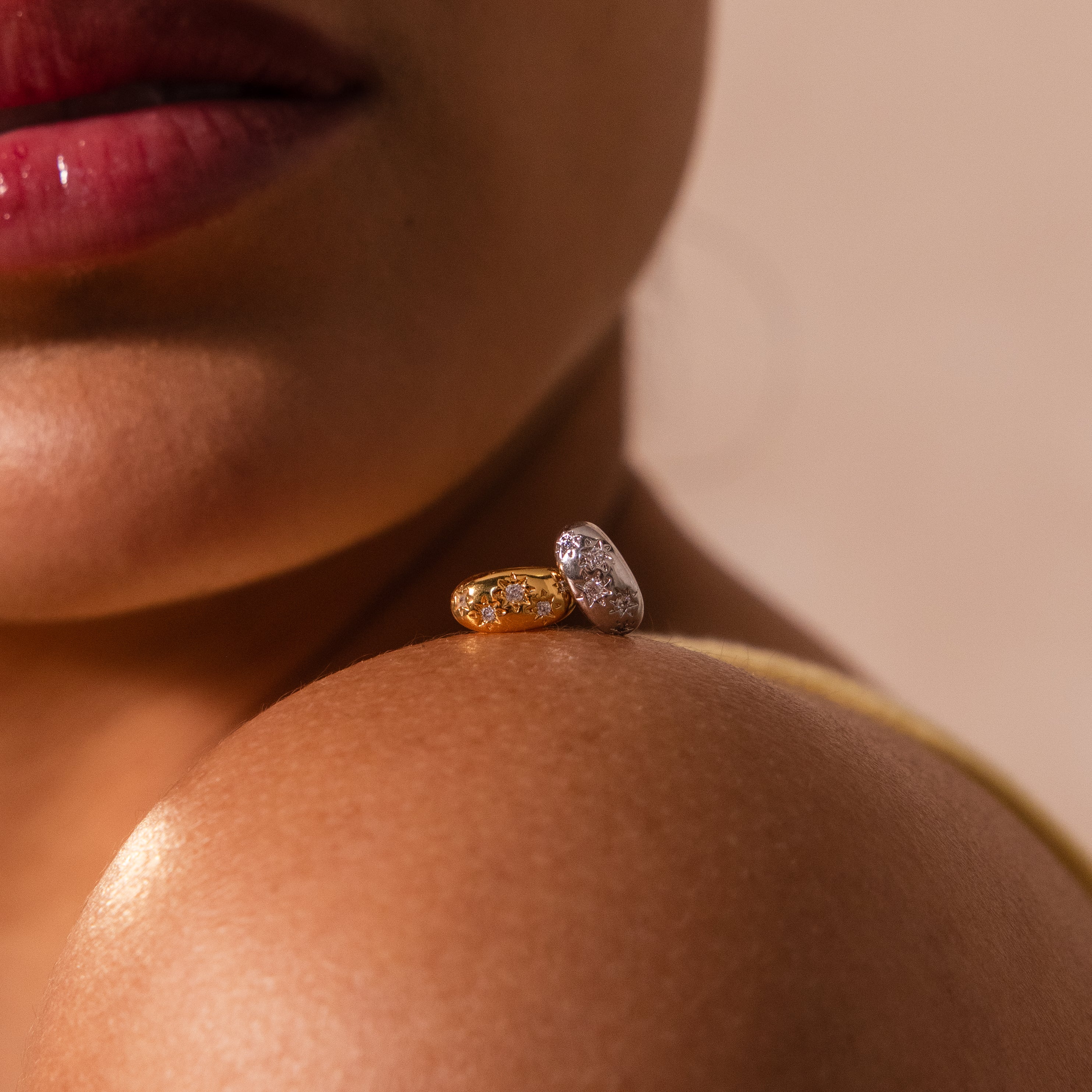 Sprinkle Diamond Dome Spacer Charm - Image 3