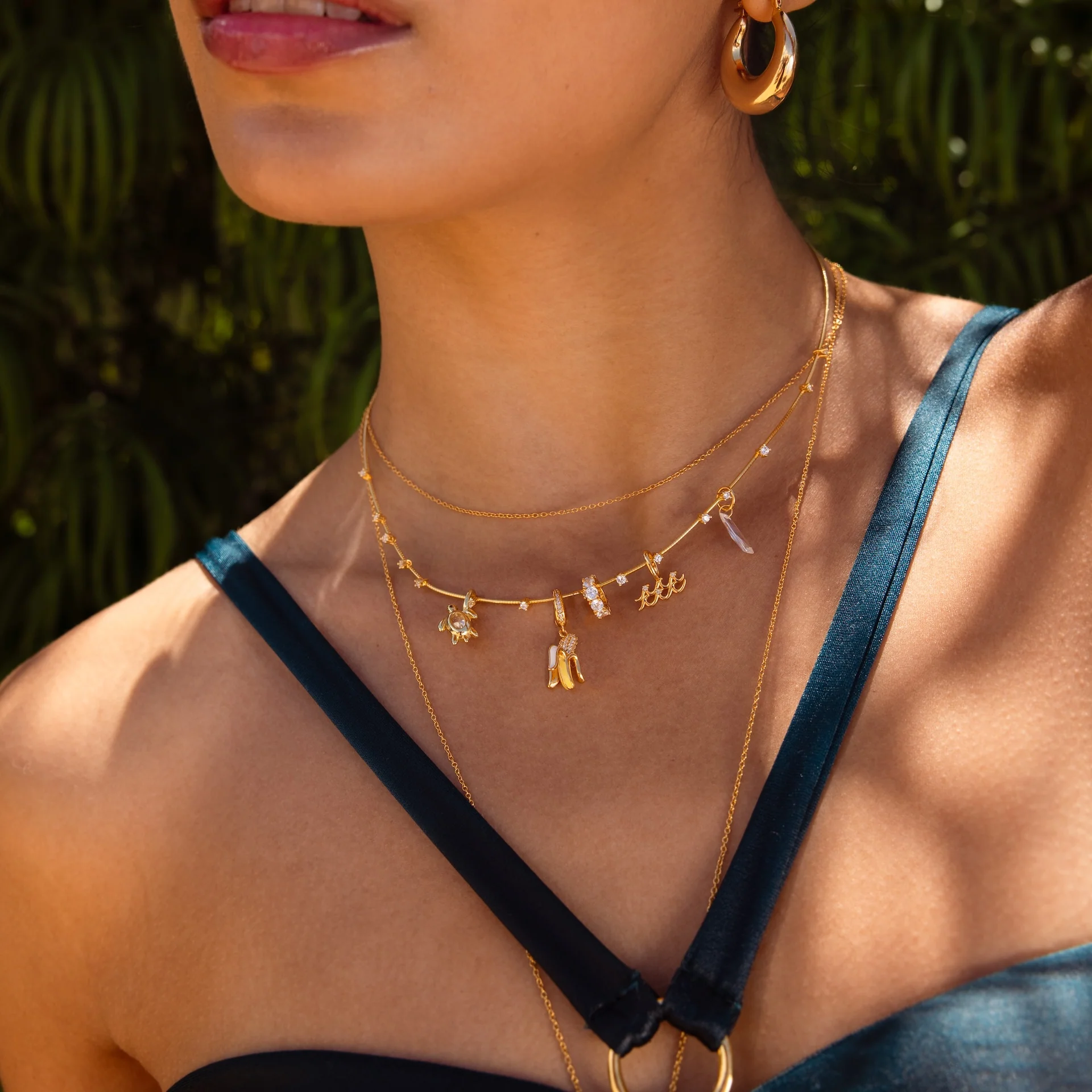 Sprinkle Diamond Necklace in 18K Gold - Image 6