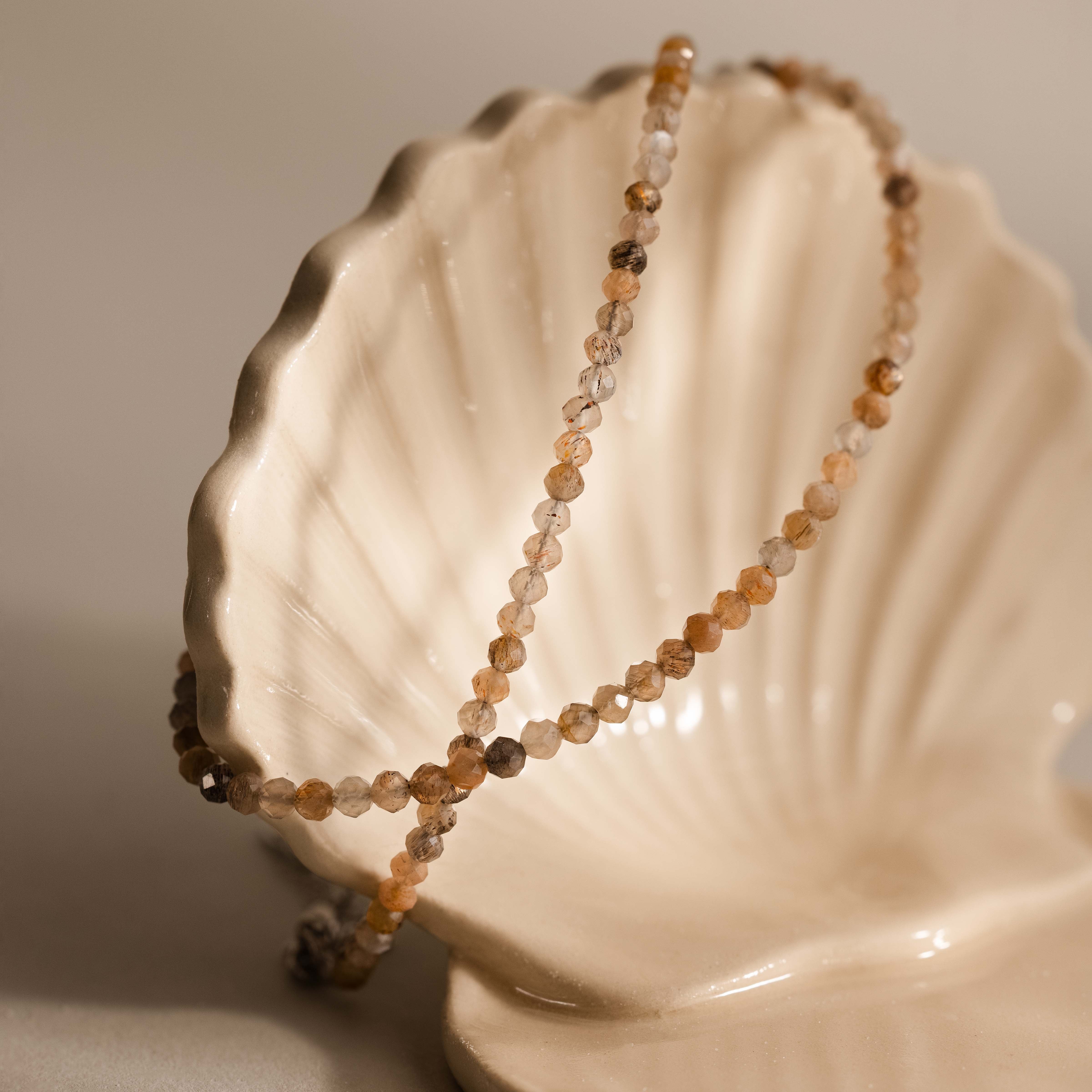 Sunstone Beaded Anklet - Image 6