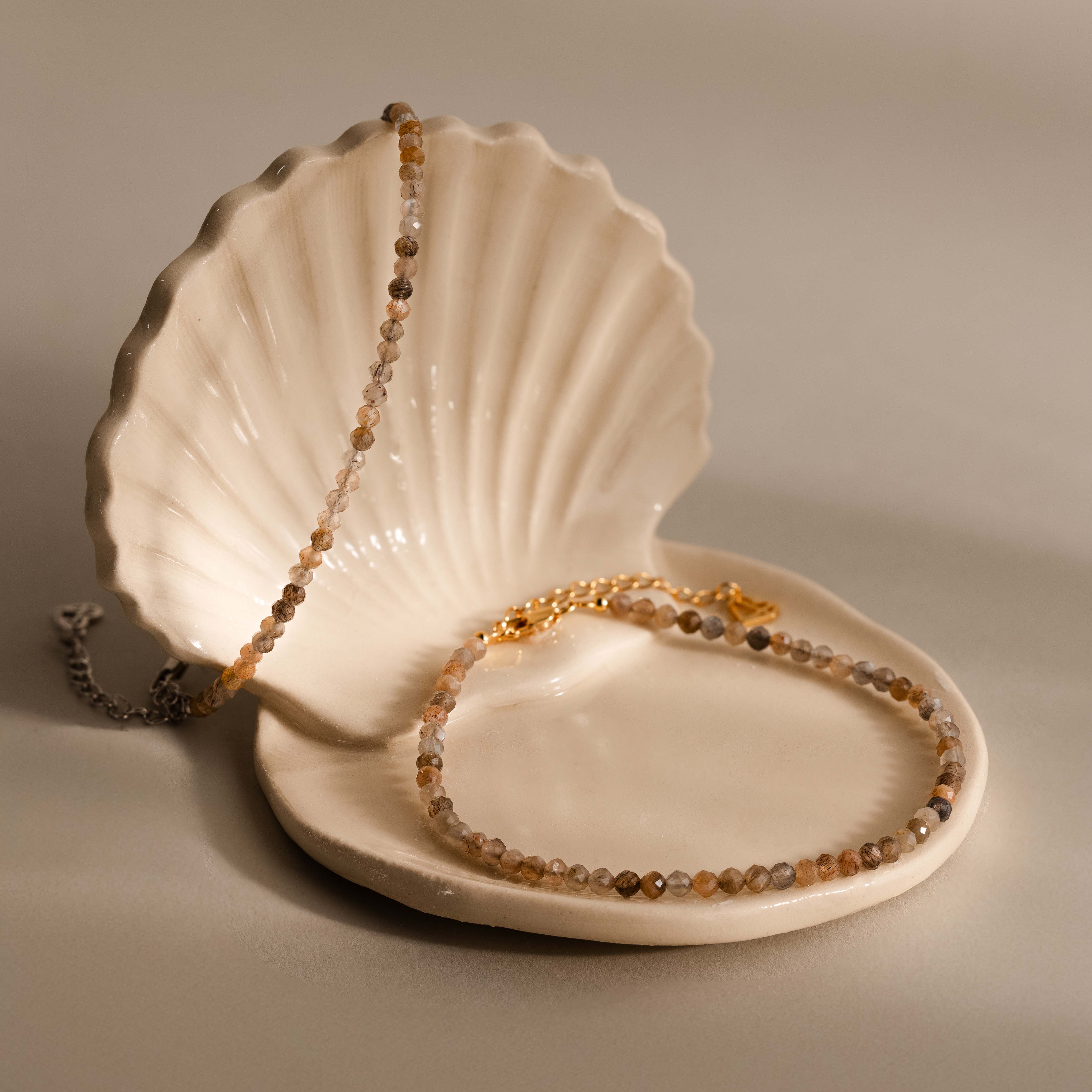 Sunstone Beaded Anklet - Image 8