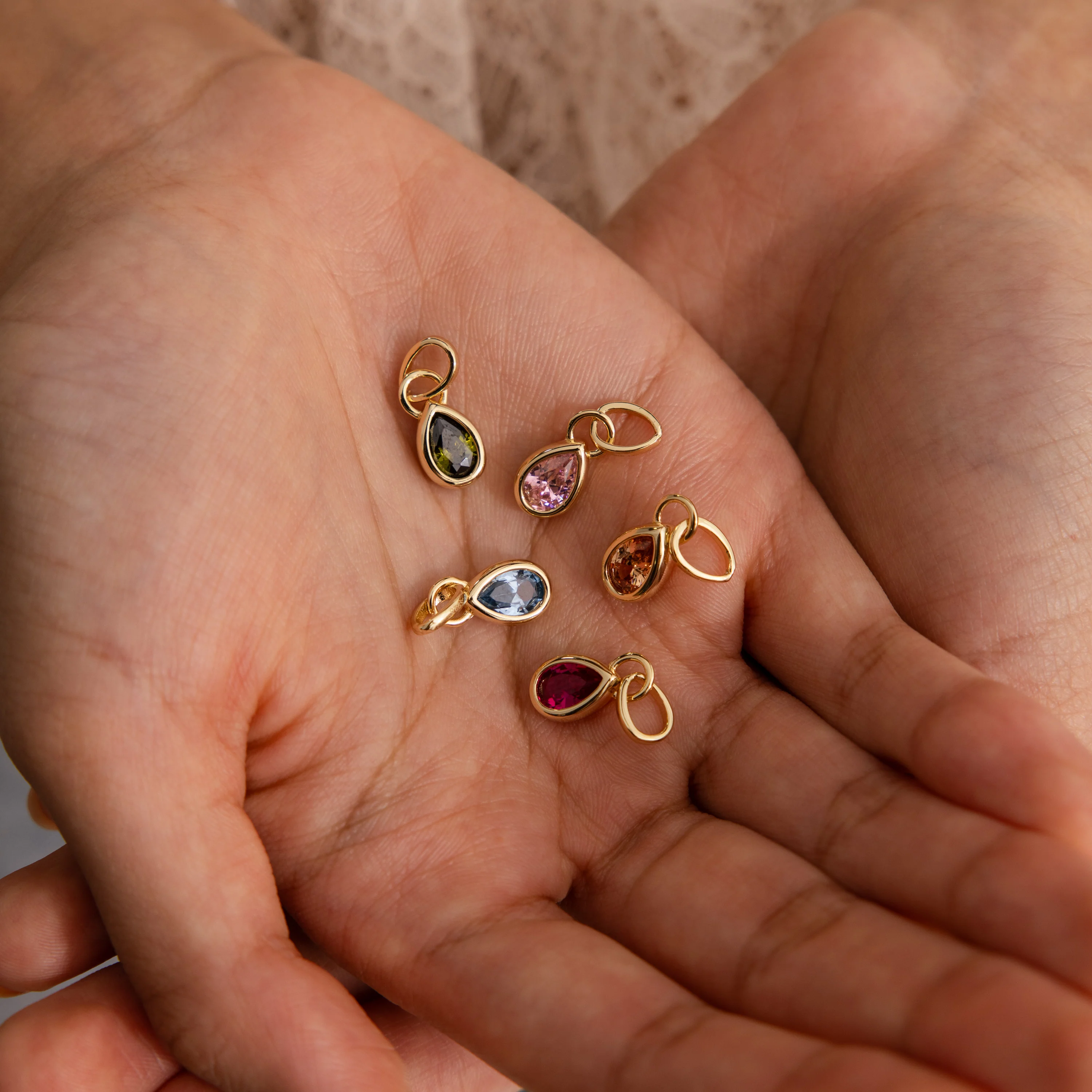 Teardrop Birthstone Charm - Image 14