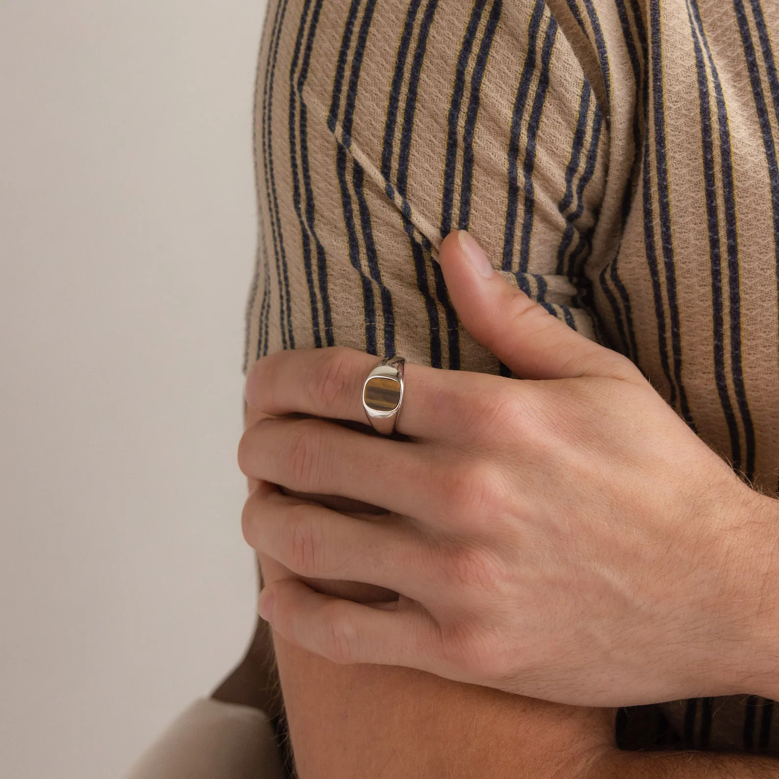 Tigers Eye Signet Ring - Image 4