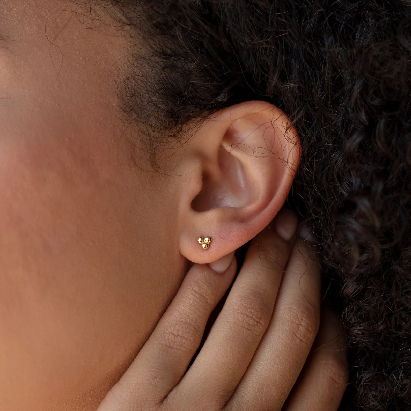 Trio Sphere Studs - Image 2